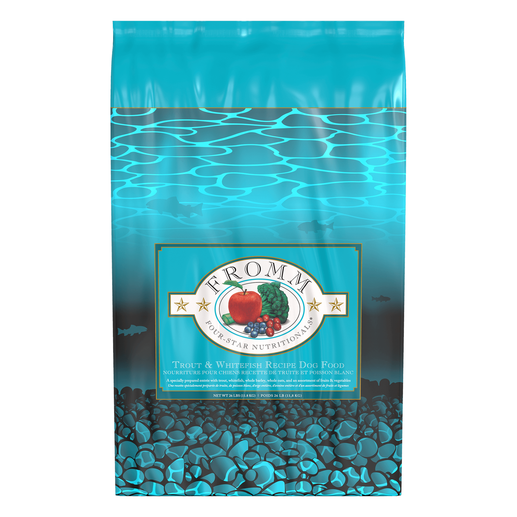 Fromm Four-Star Trout and Whitefish Recipe Dry Dog Food bag