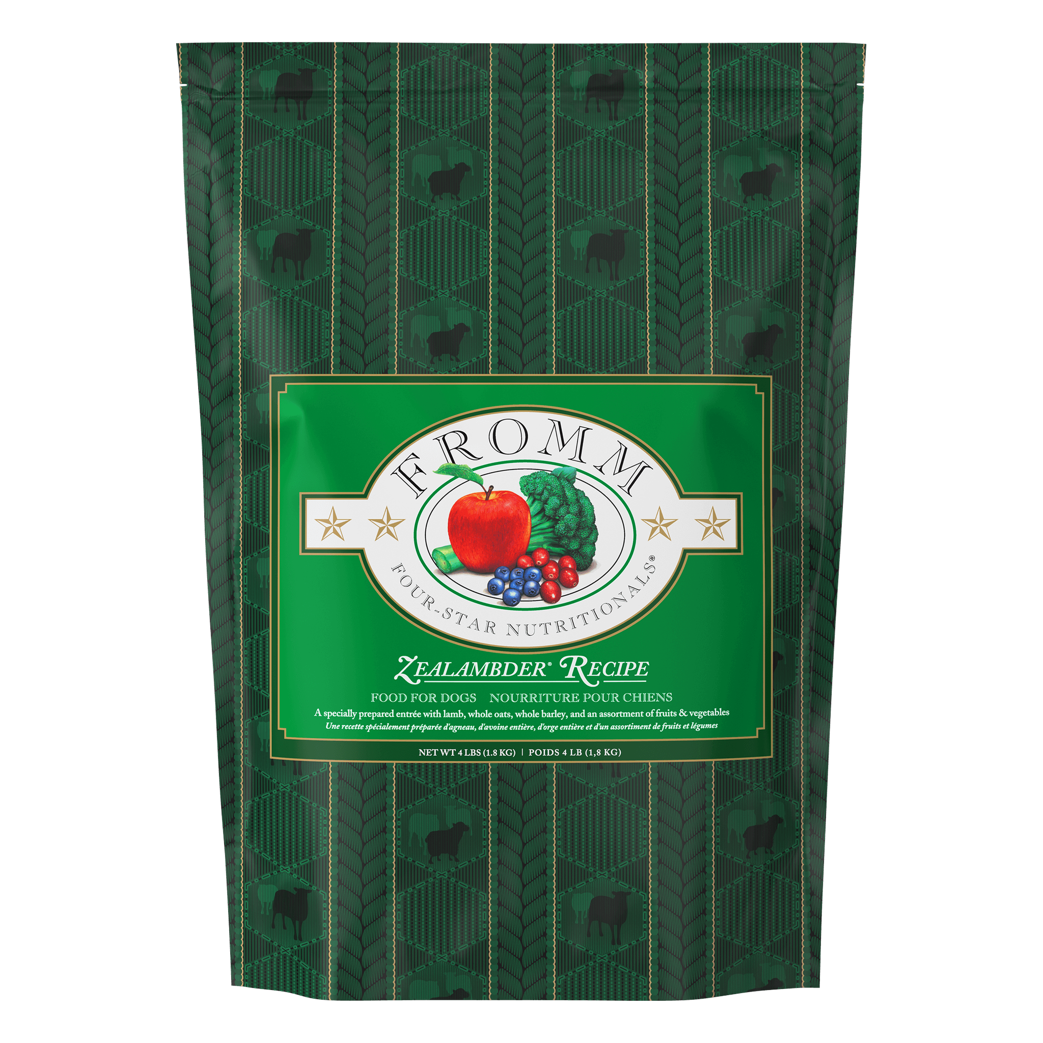 Fromm Four-Star Zealambder Recipe Dry Dog Food bag