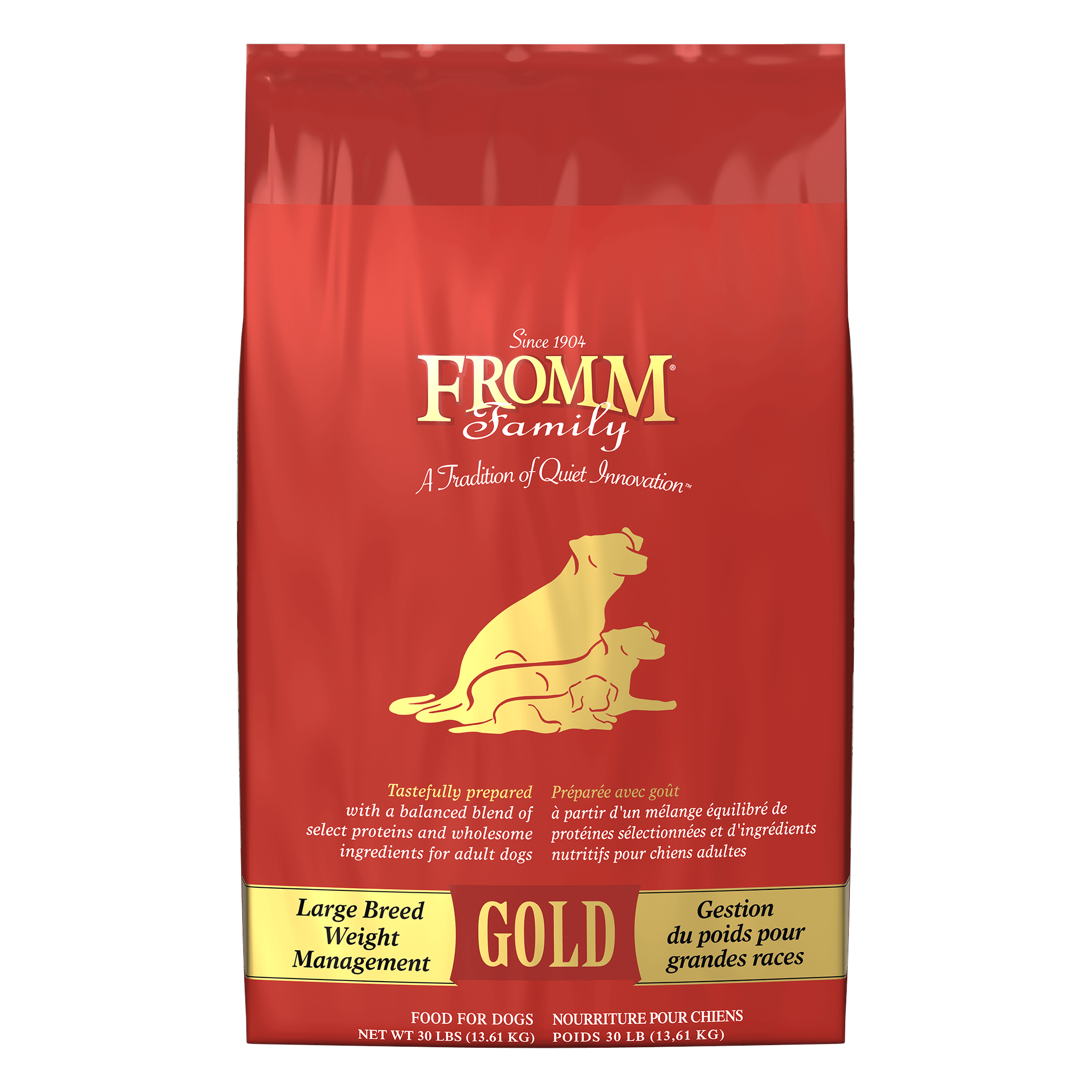 Fromm Gold Large Breed Weight Management Dry Dog Food bag