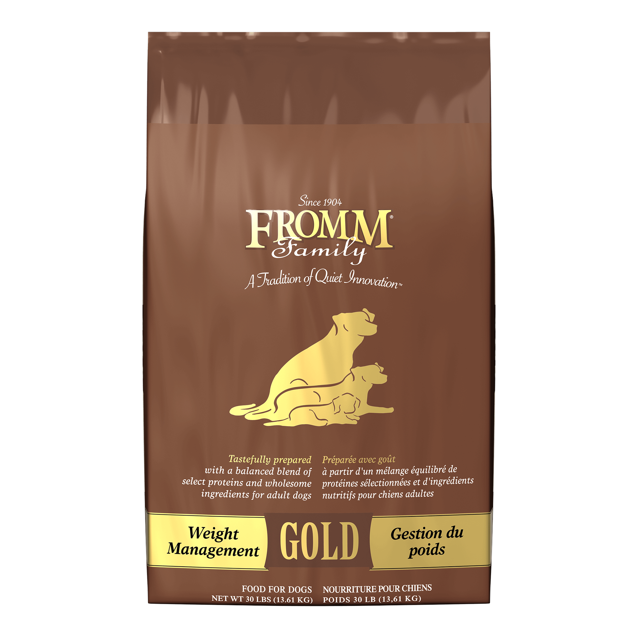 Fromm Gold Weight Management Dry Dog Food bag