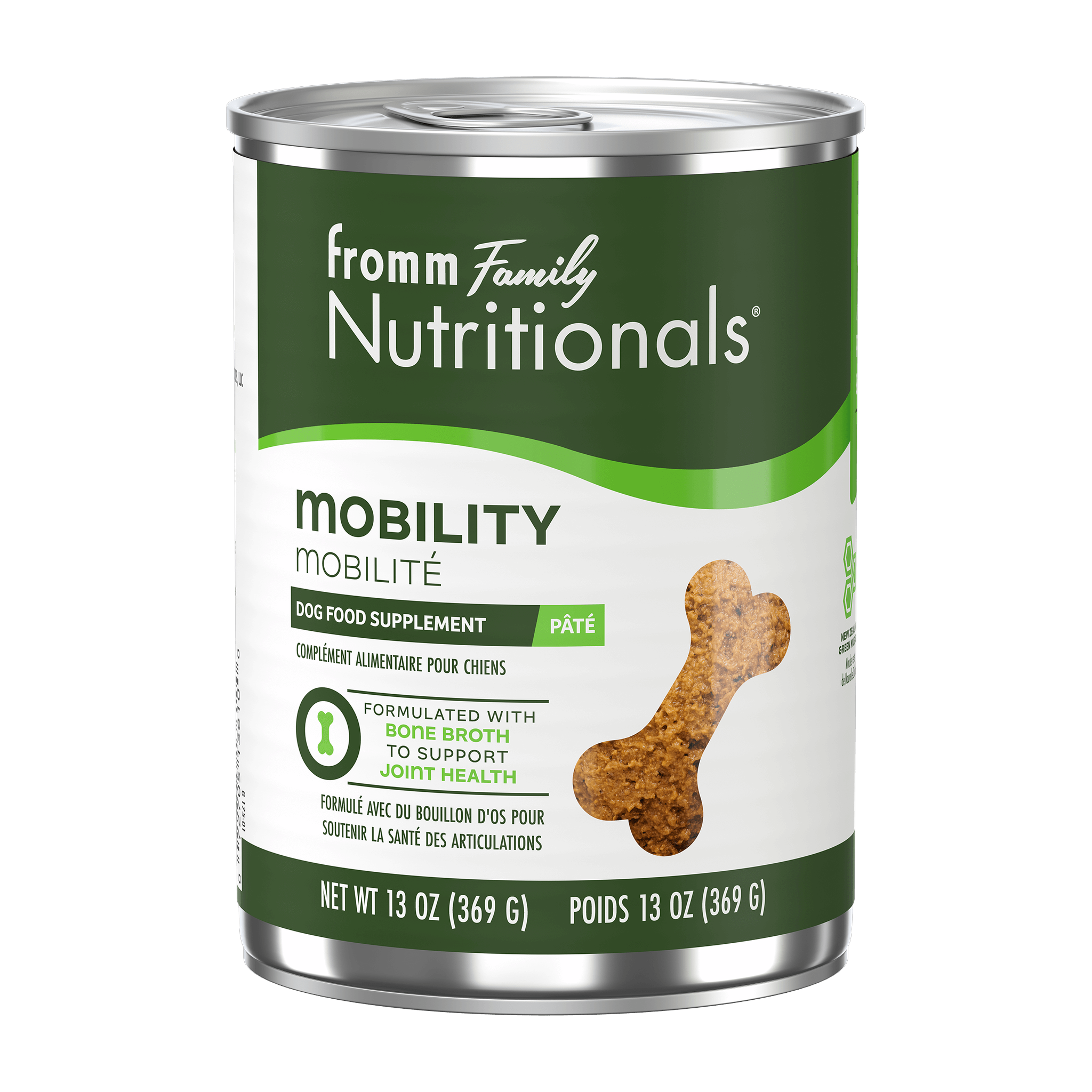 Fromm Nutritionals Mobility Dog Food Supplement Pâté can