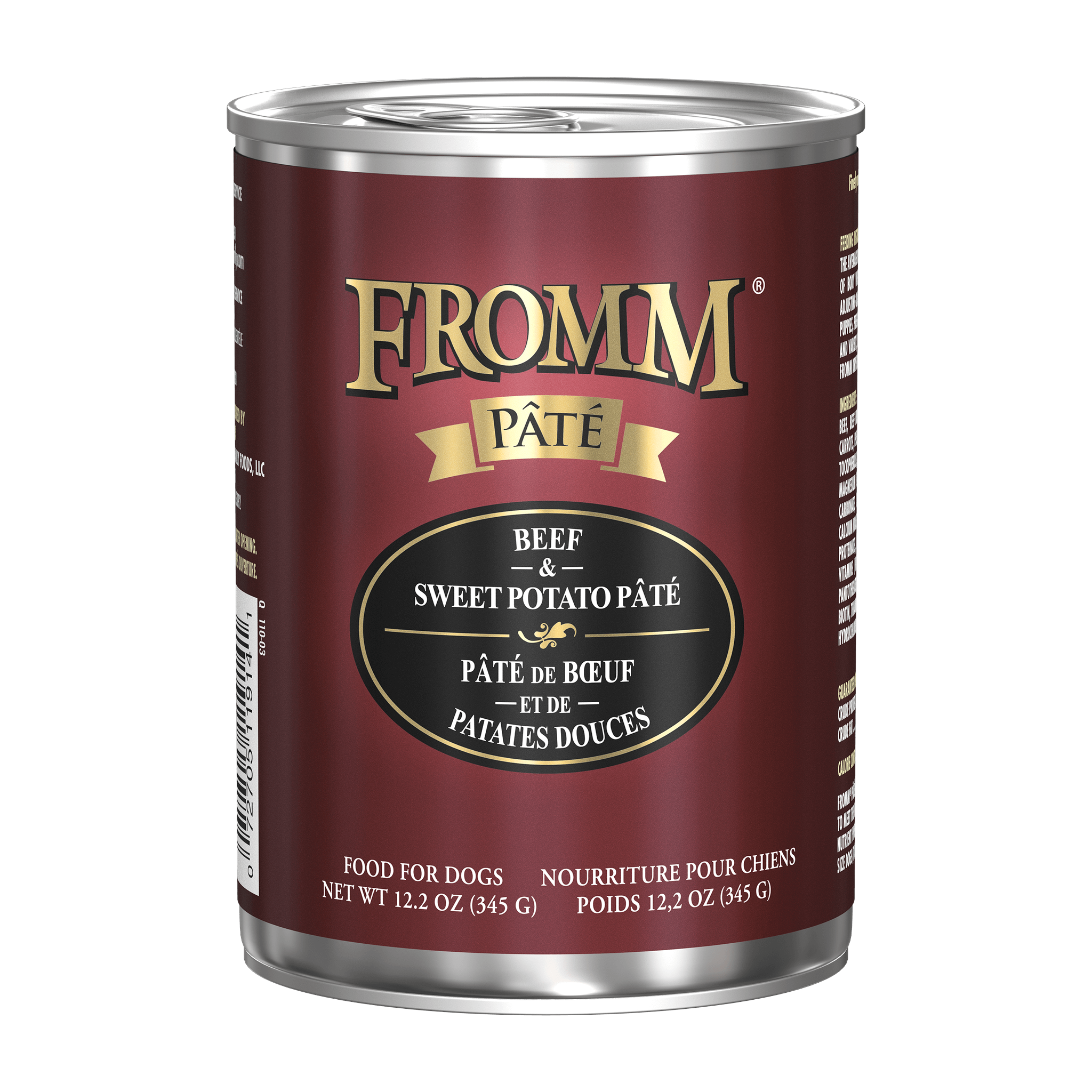 Fromm Pâté Beef & Sweet Potato Pâté can