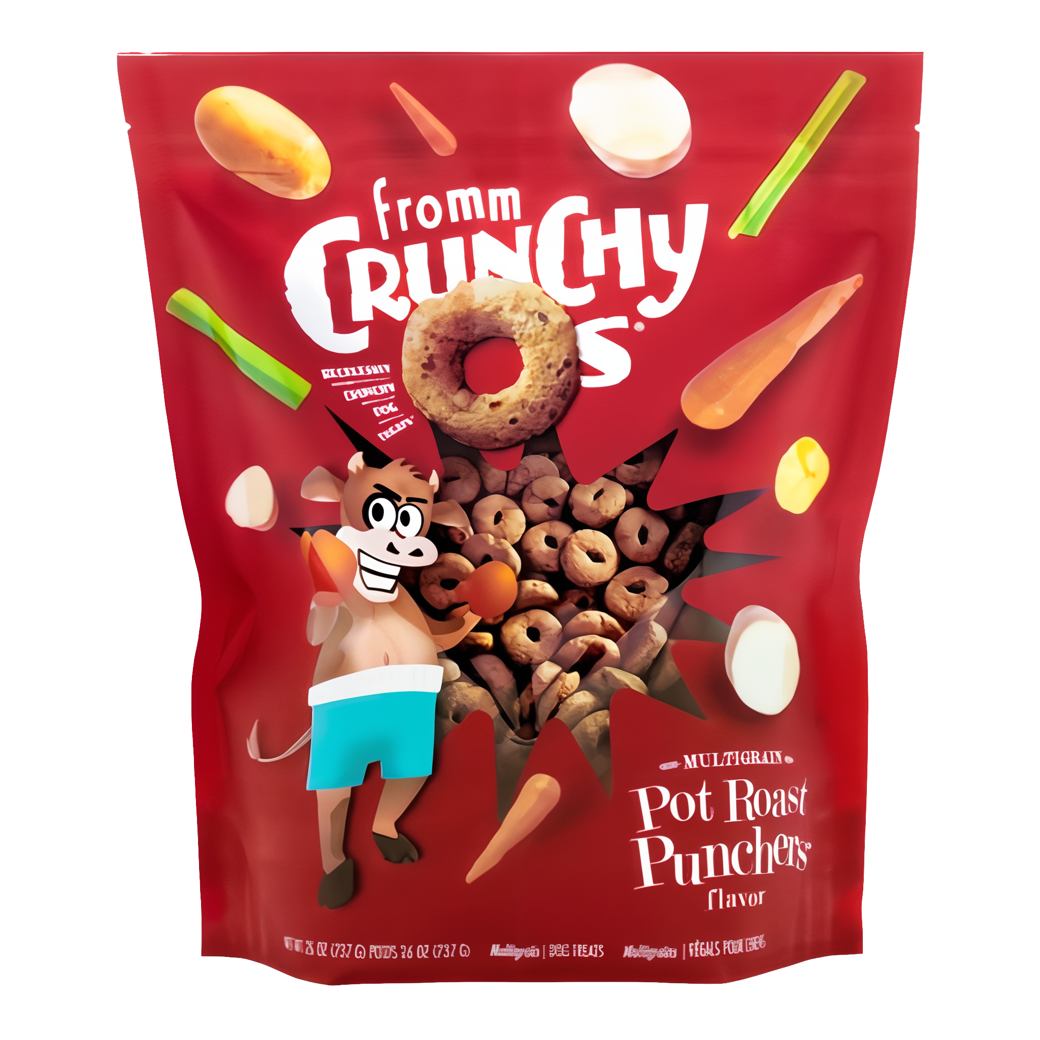 Large 26 oz bag of Fromm Crunchy O's Pot Roast Punchers Dog Treats #26 oz