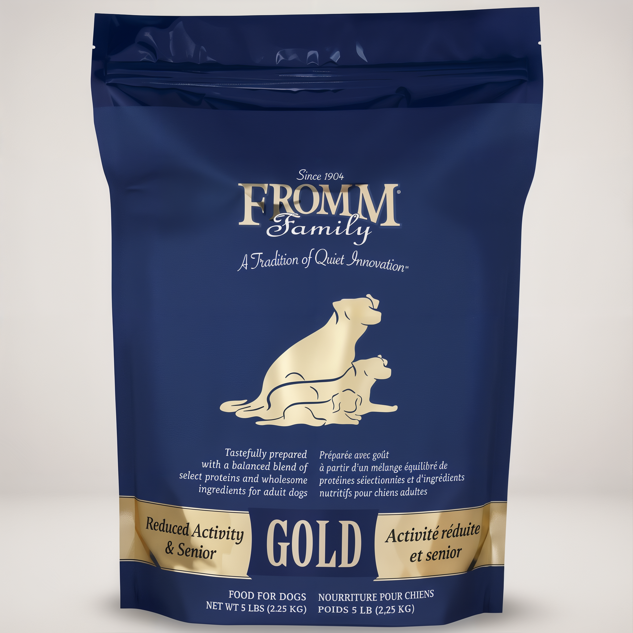 Fromm Gold Reduced Activity & Senior Dog Food, 5 lb bag