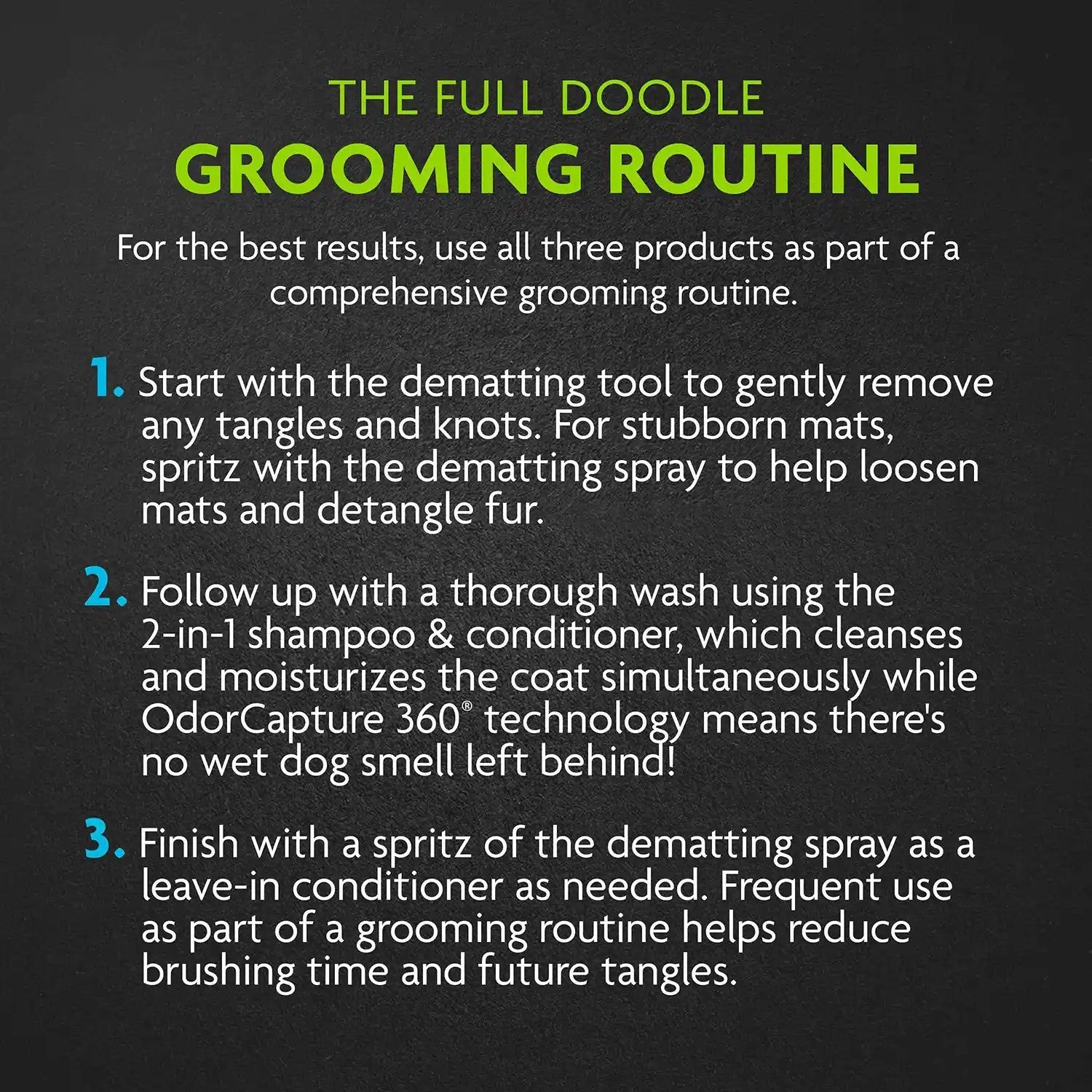 The full doodle grooming routine