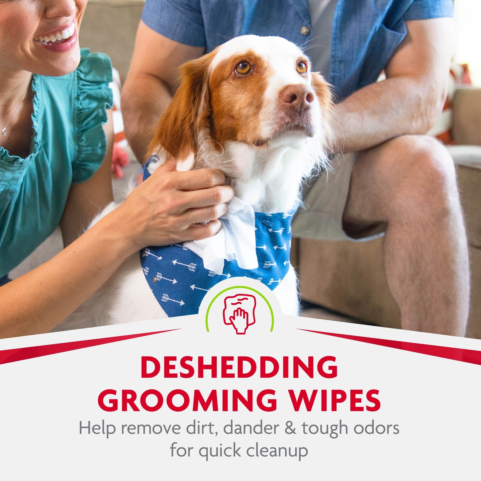 FURminator deShedding grooming wipes give dogs a quick clean-up between baths