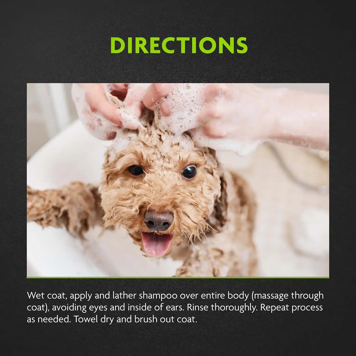 FURminator 2-in-1 Doodle Shampoo & Conditioner directions for use