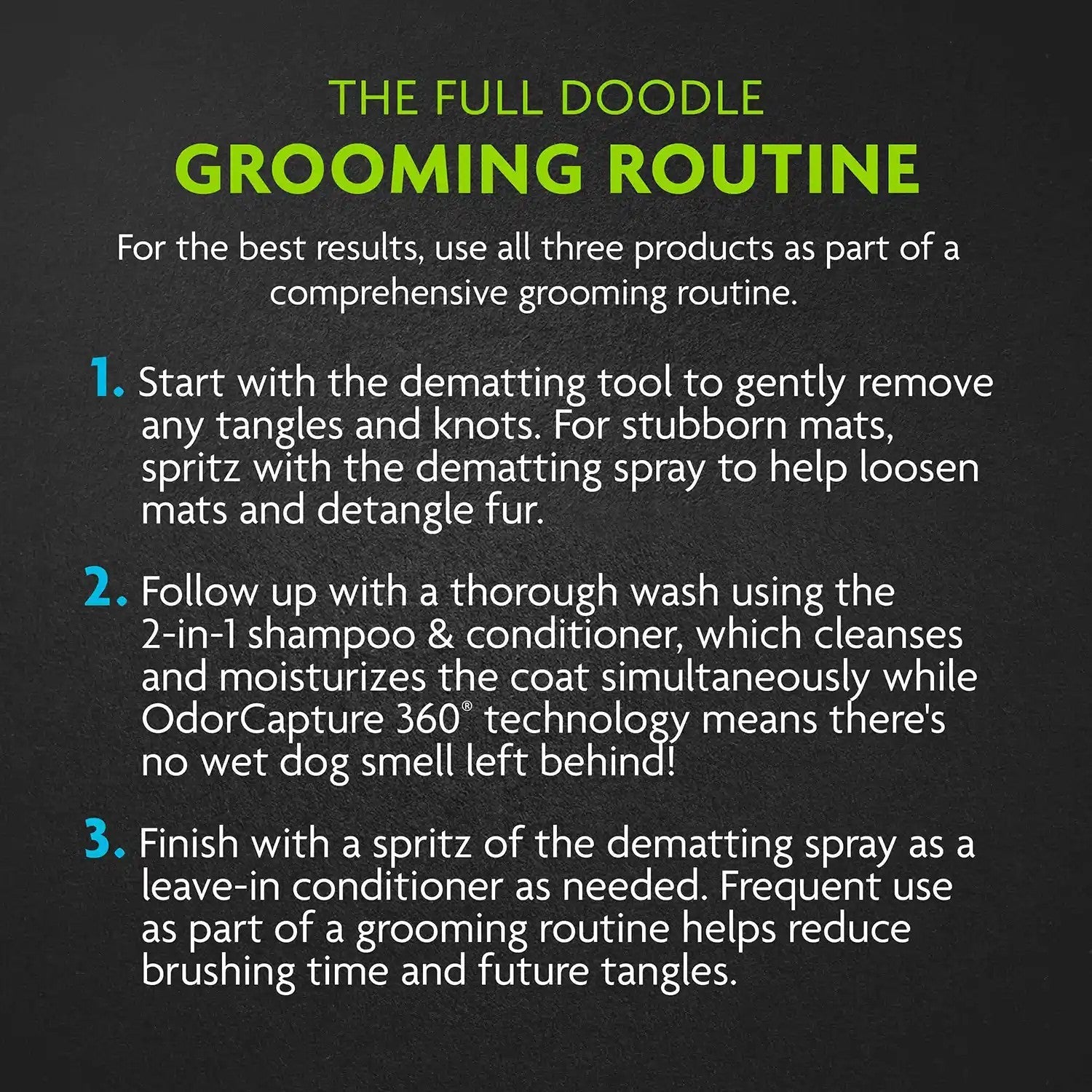 FURminator full Doodle grooming routine