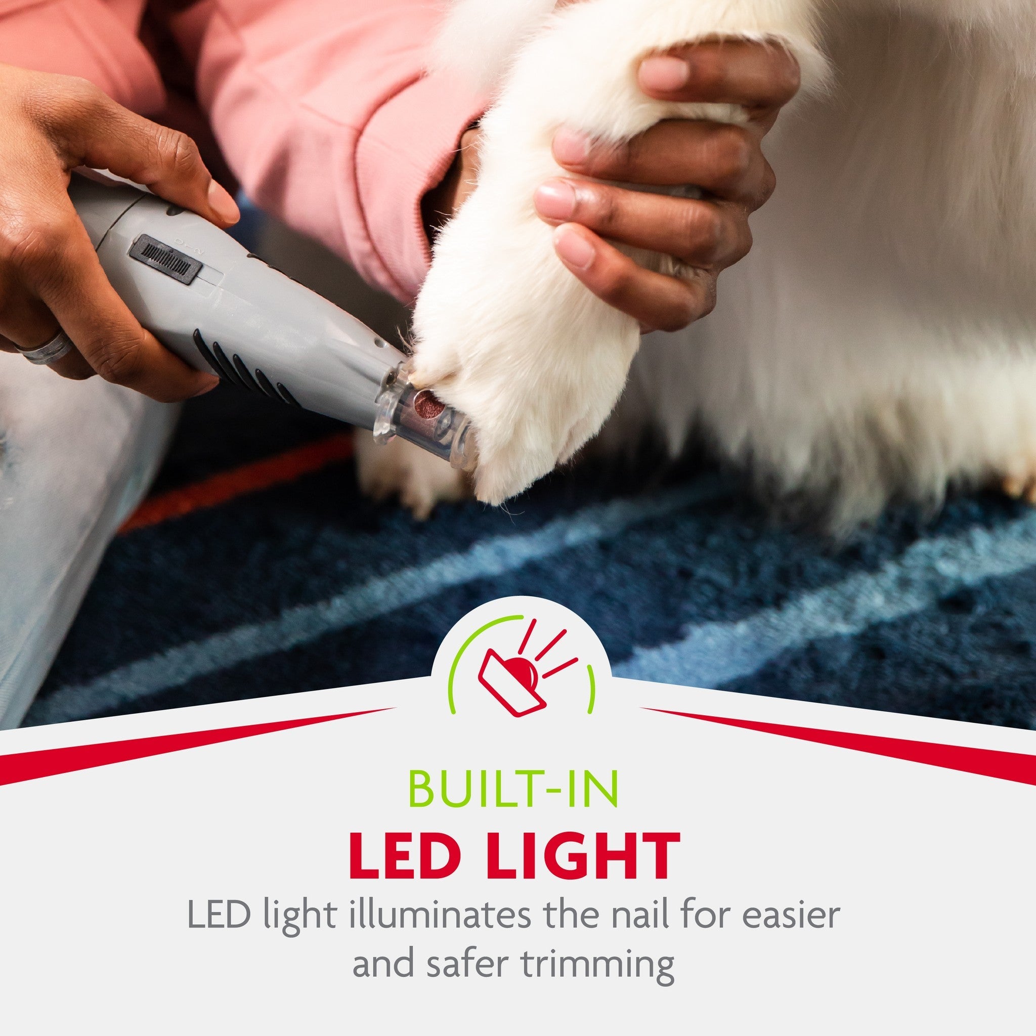 FURminator Nail Grinder built-in LED light