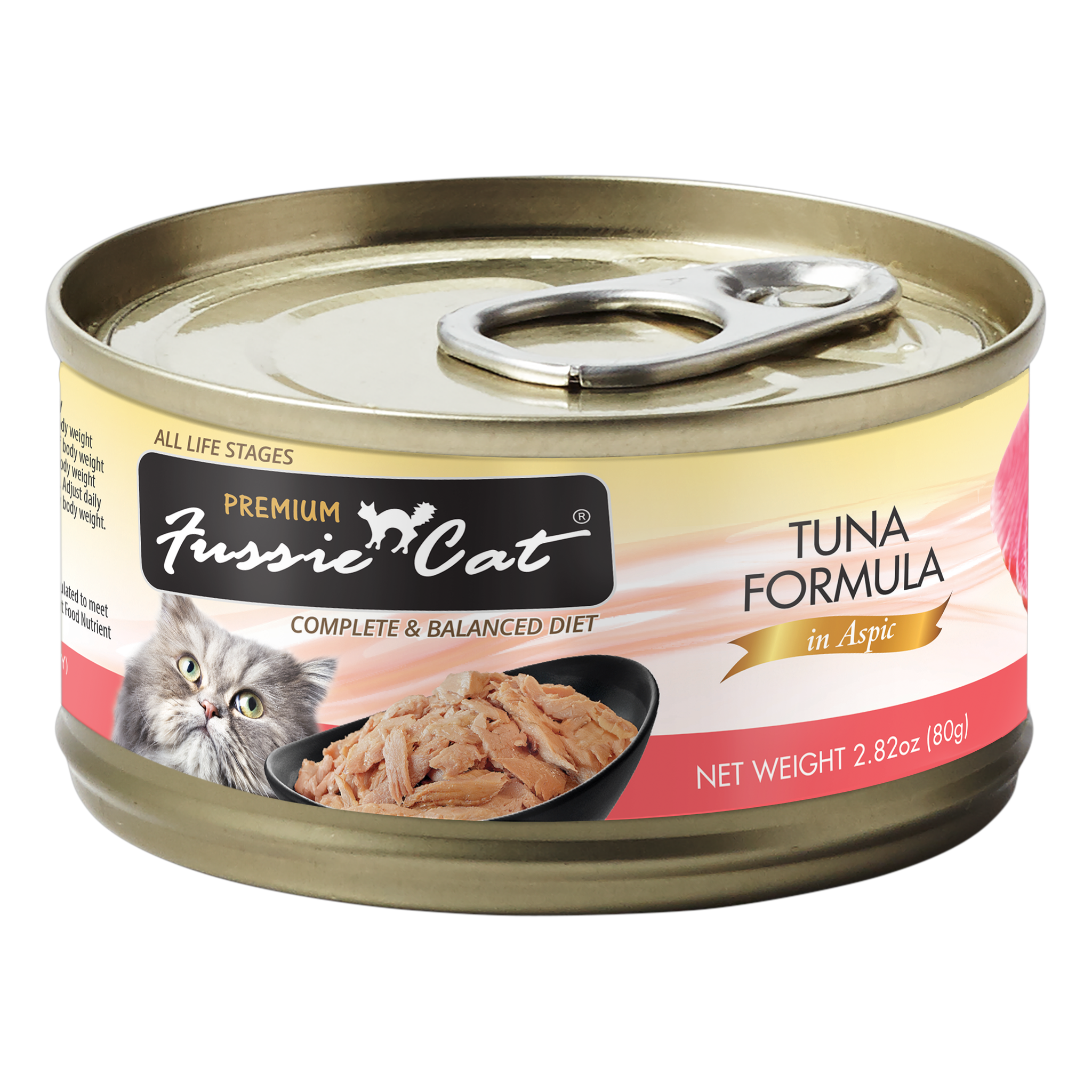 Fussie Cat Premium Tuna Formula in Aspic Wet Cat Food package