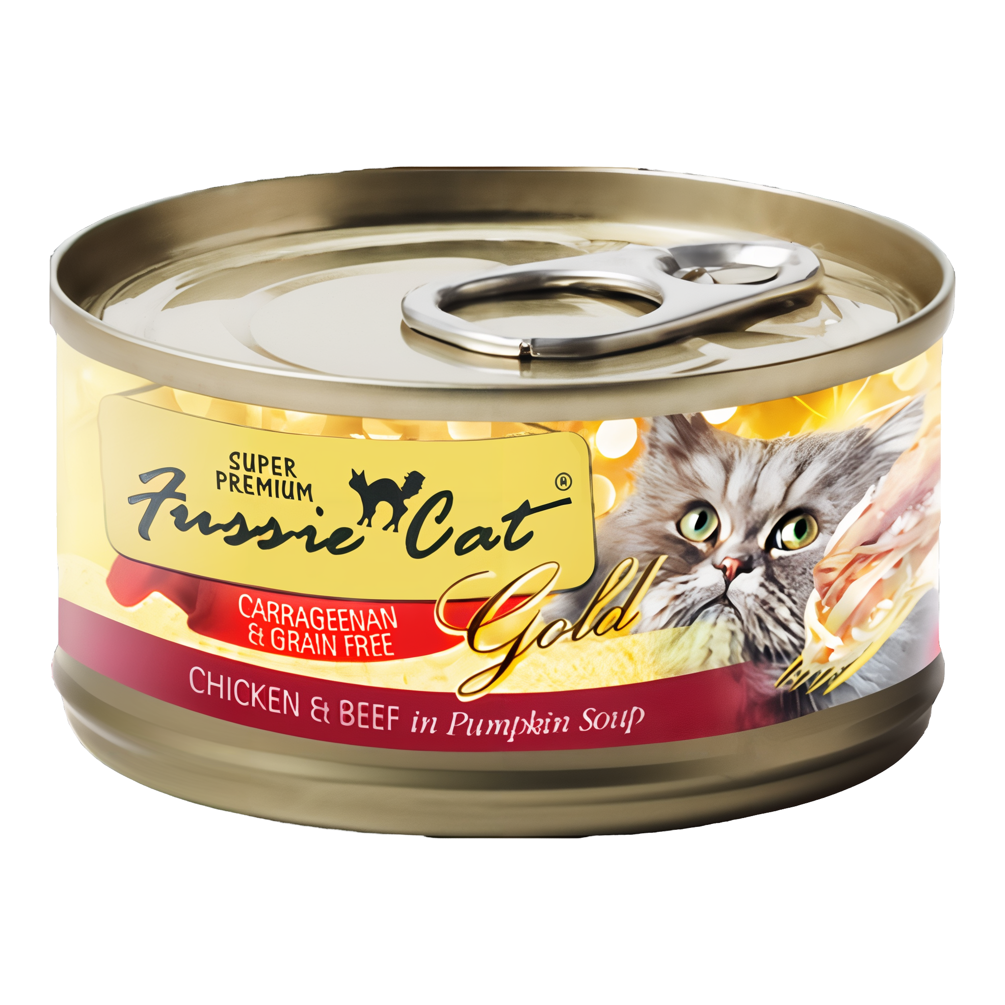 Fussie Cat Super Premium Chicken & Beef Formula in Pumpkin Soup