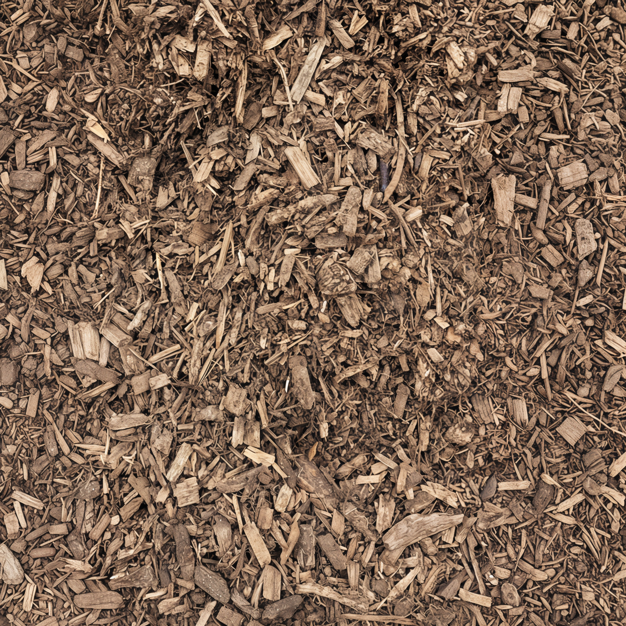 Playground mulch providing a safe surface for children's play areas.