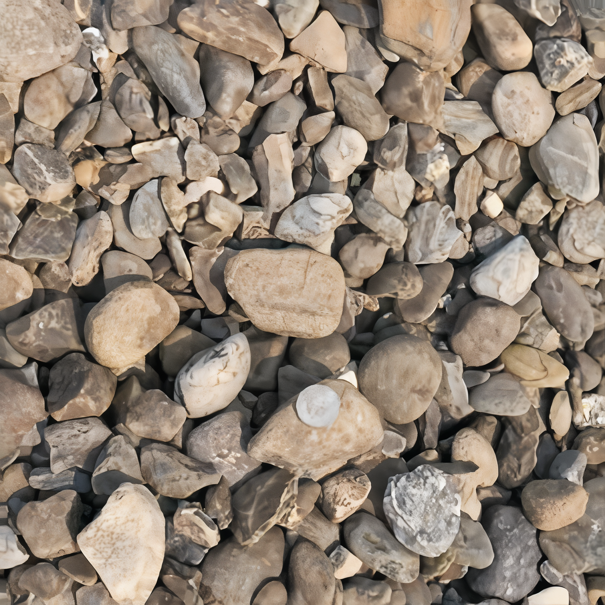 River rock stone, 1-1/2 inch size, bulk ton.