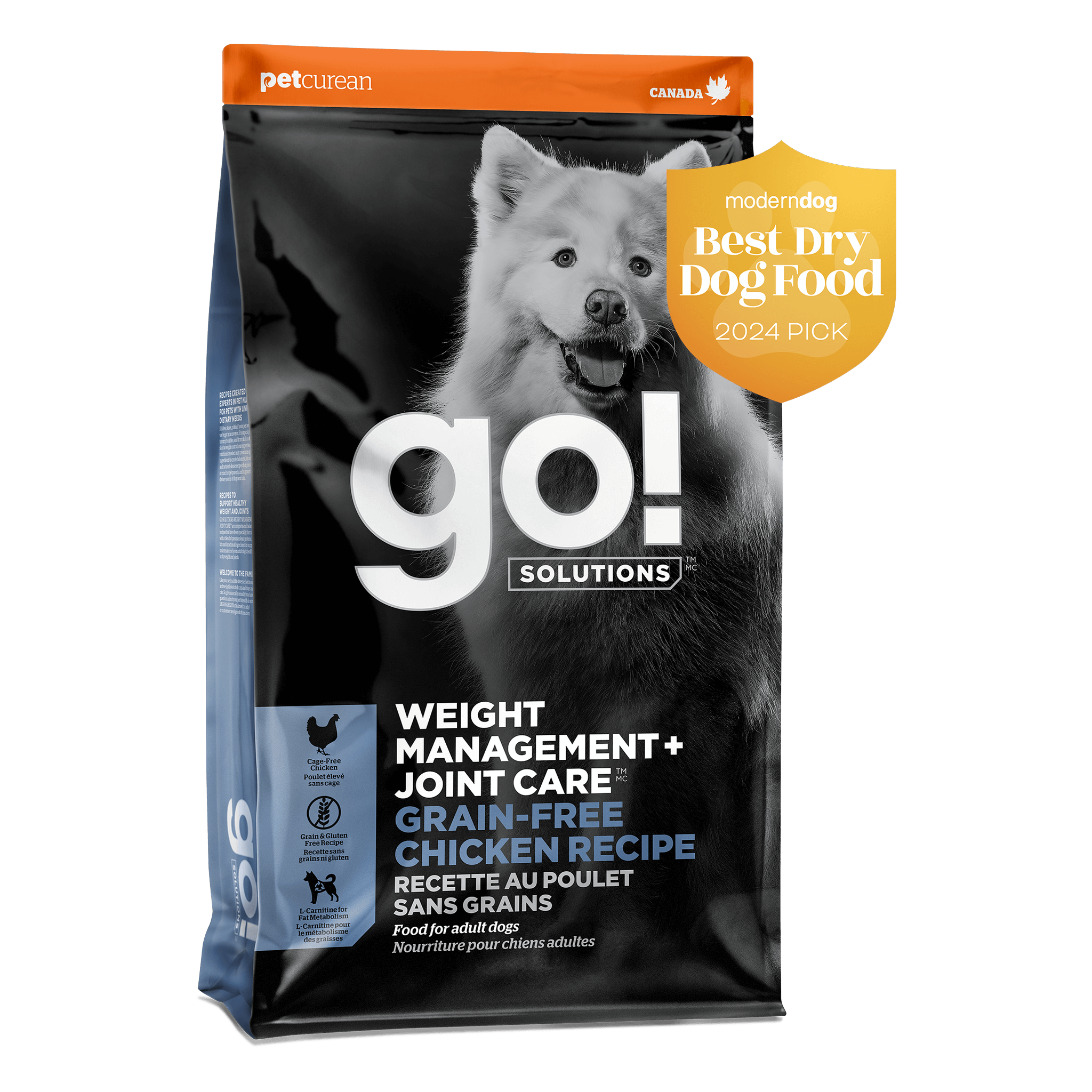 Go! Solutions Weight Management + Joint Care Grain-Free Chicken Recipe Dry Dog Food bag