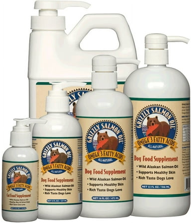 Grizzly Salmon Oil Omega-3 Dog Food Supplement