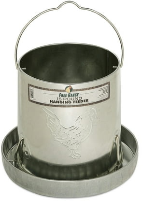 Manna Pro Free Range Galvanized Steel Hanging Small Bird Feeder