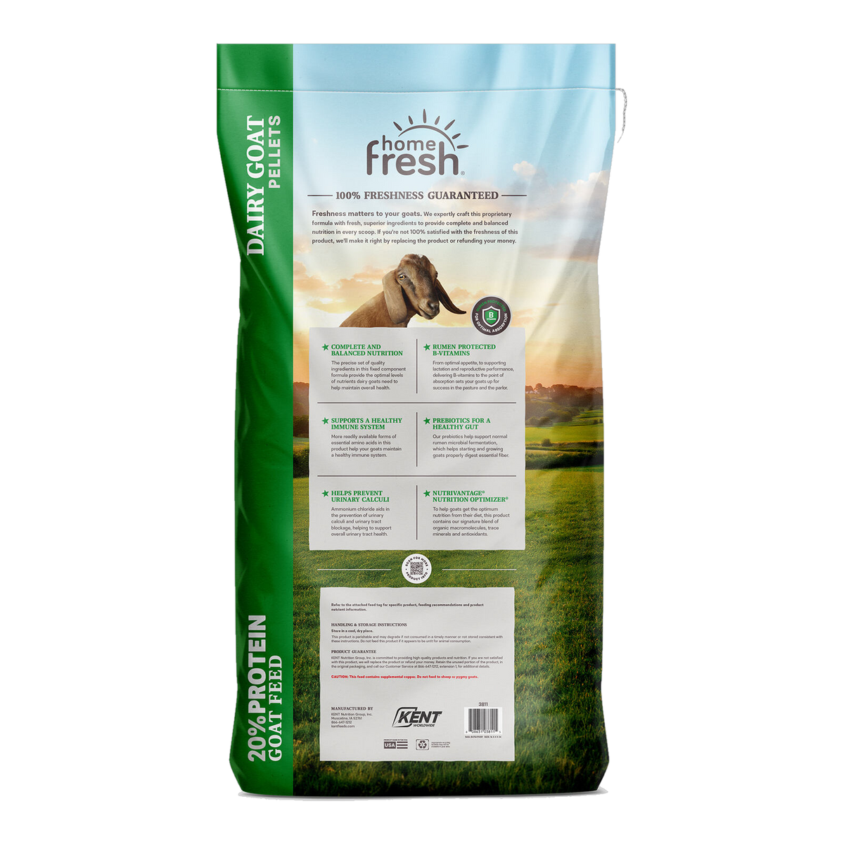 Home Fresh Dairy Goat Pellet dairygoat pellets 50lb back nousa