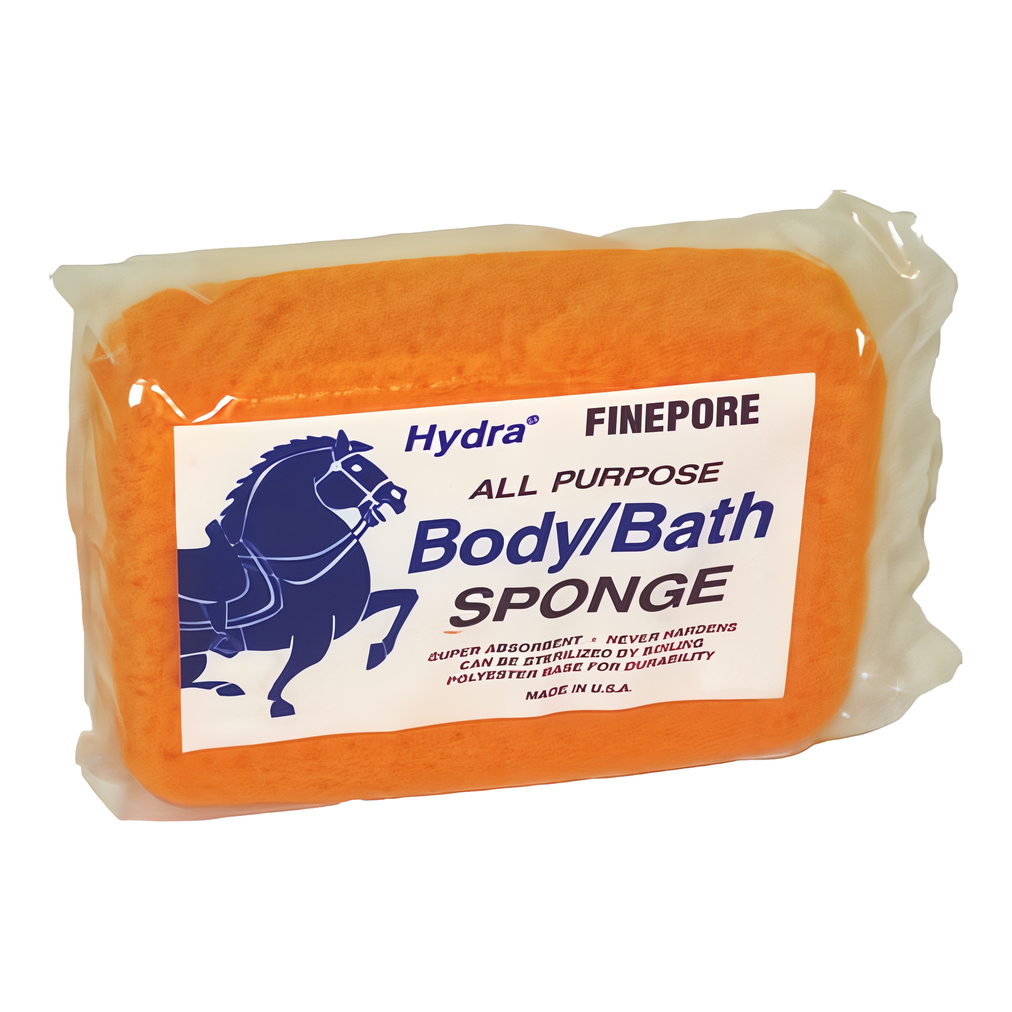Large Blue Hydra Fine Pore Body Sponge for horses and livestock.