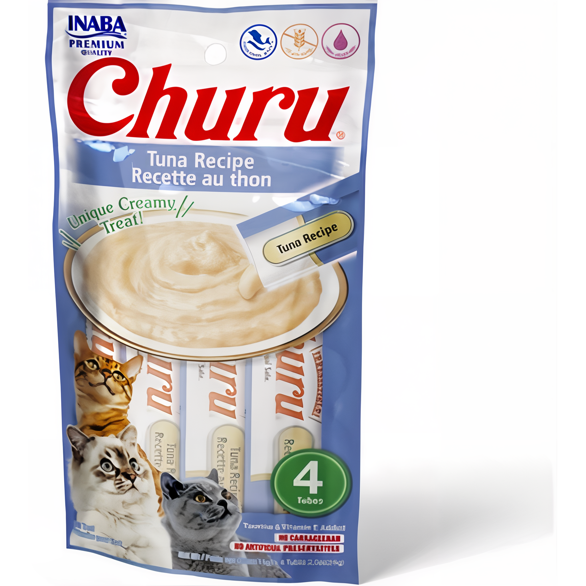 Inaba Churu Creamy Lickable Purée Cat Treat with Taurine Tuna Recipe