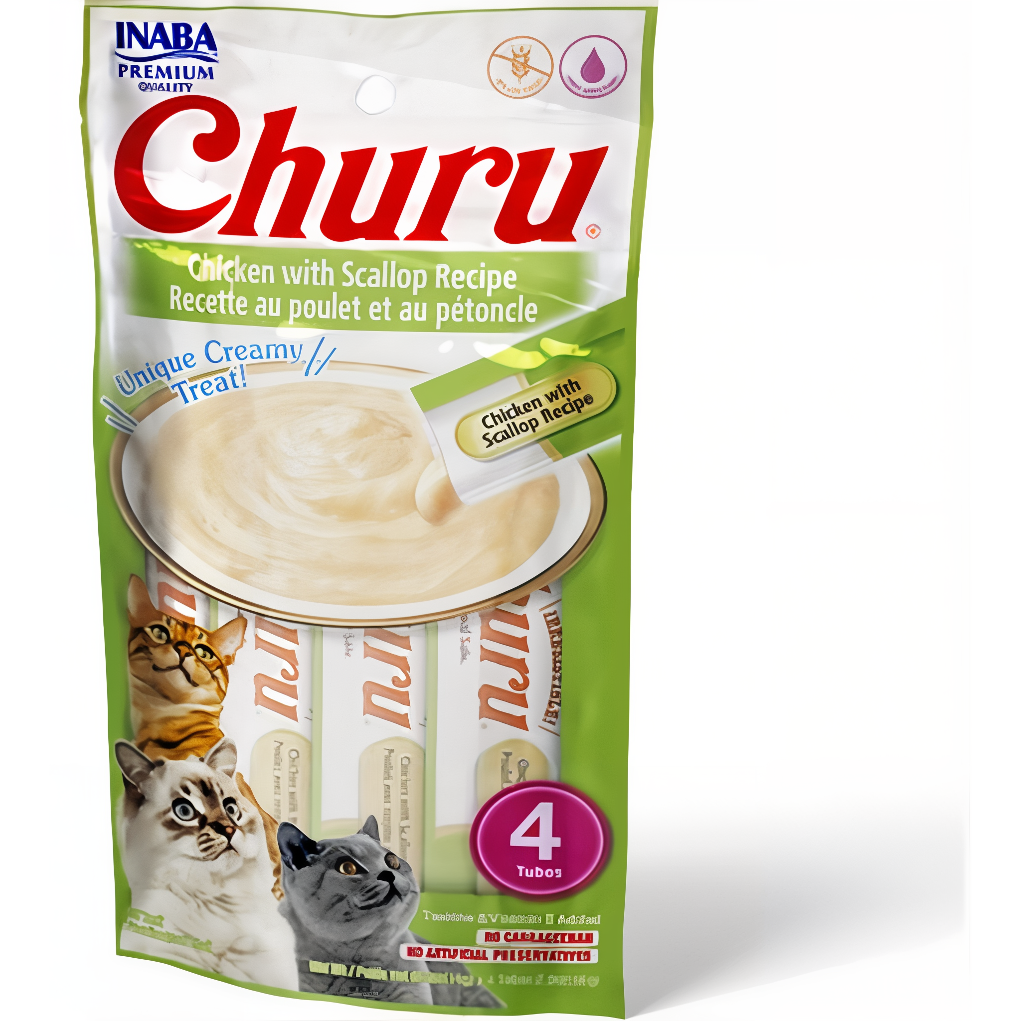 Inaba Churu Creamy Lickable Wet Cat Treat with Taurine