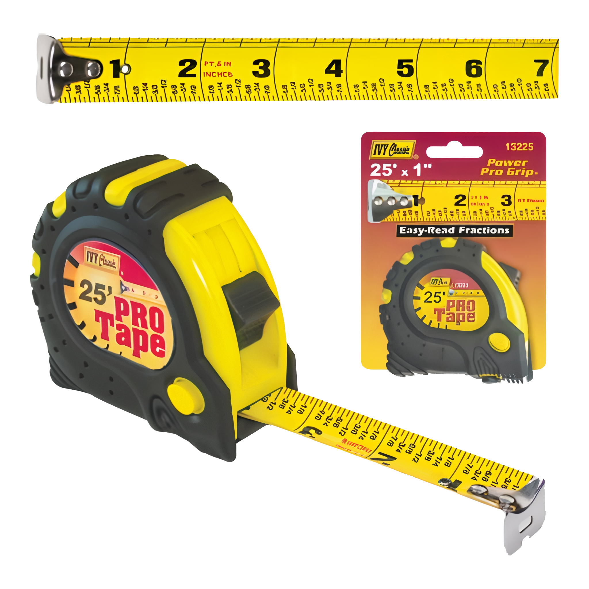 Ivy Classic Pro Tape, 25 foot x 1 inch measuring tape for paving projects.