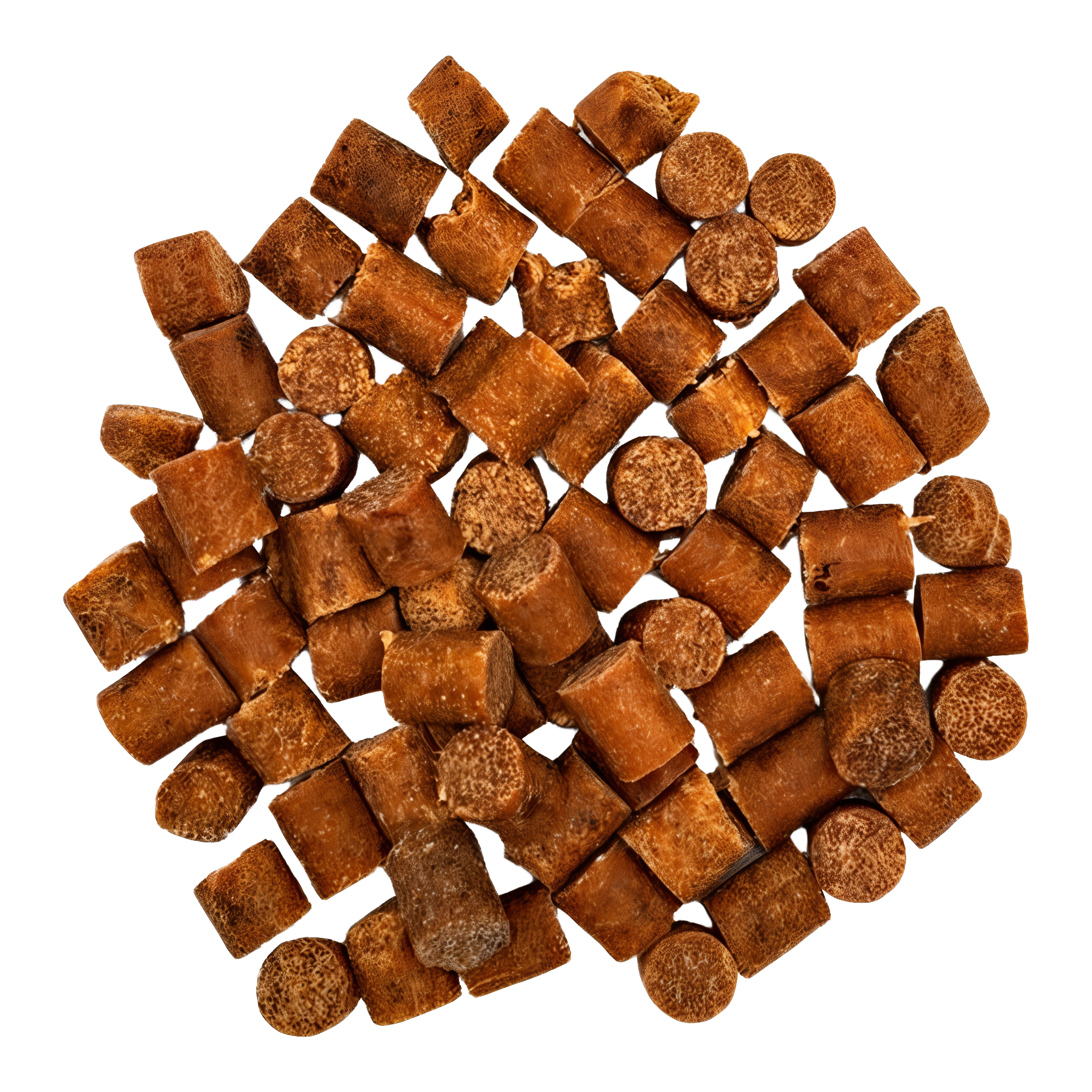 Close-up of soft and chewy meaty bite treats