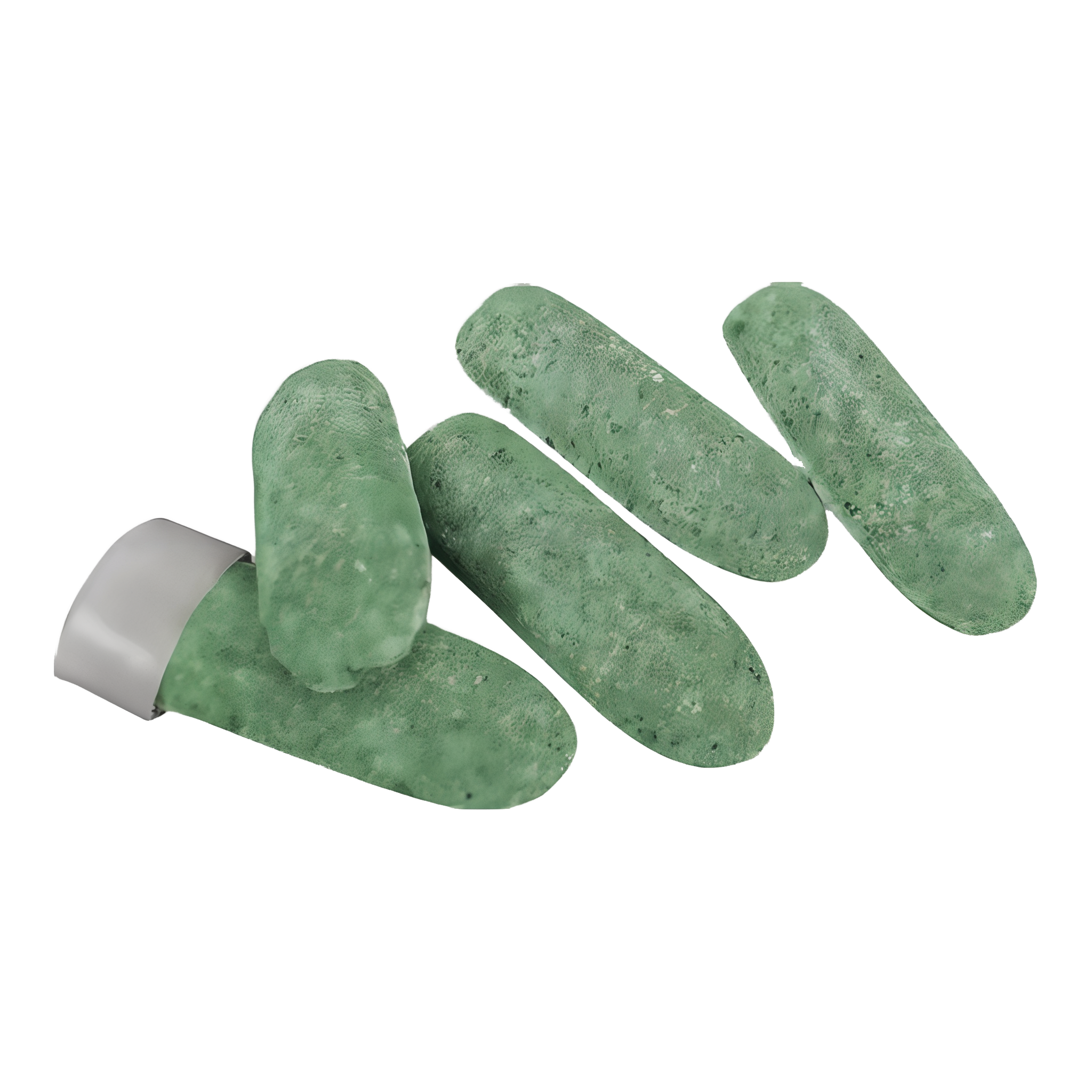 Jobe's Slow Release Evergreen Fertilizer Spikes 11-3-4, green premeasured slow-release fertilizer spikes with gray driving cap, sold individually per stick for evergreen trees and shrubs