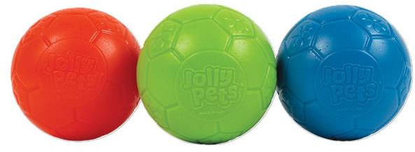 Jolly Pets Soccer Ball Dog Toy, 3 inch size