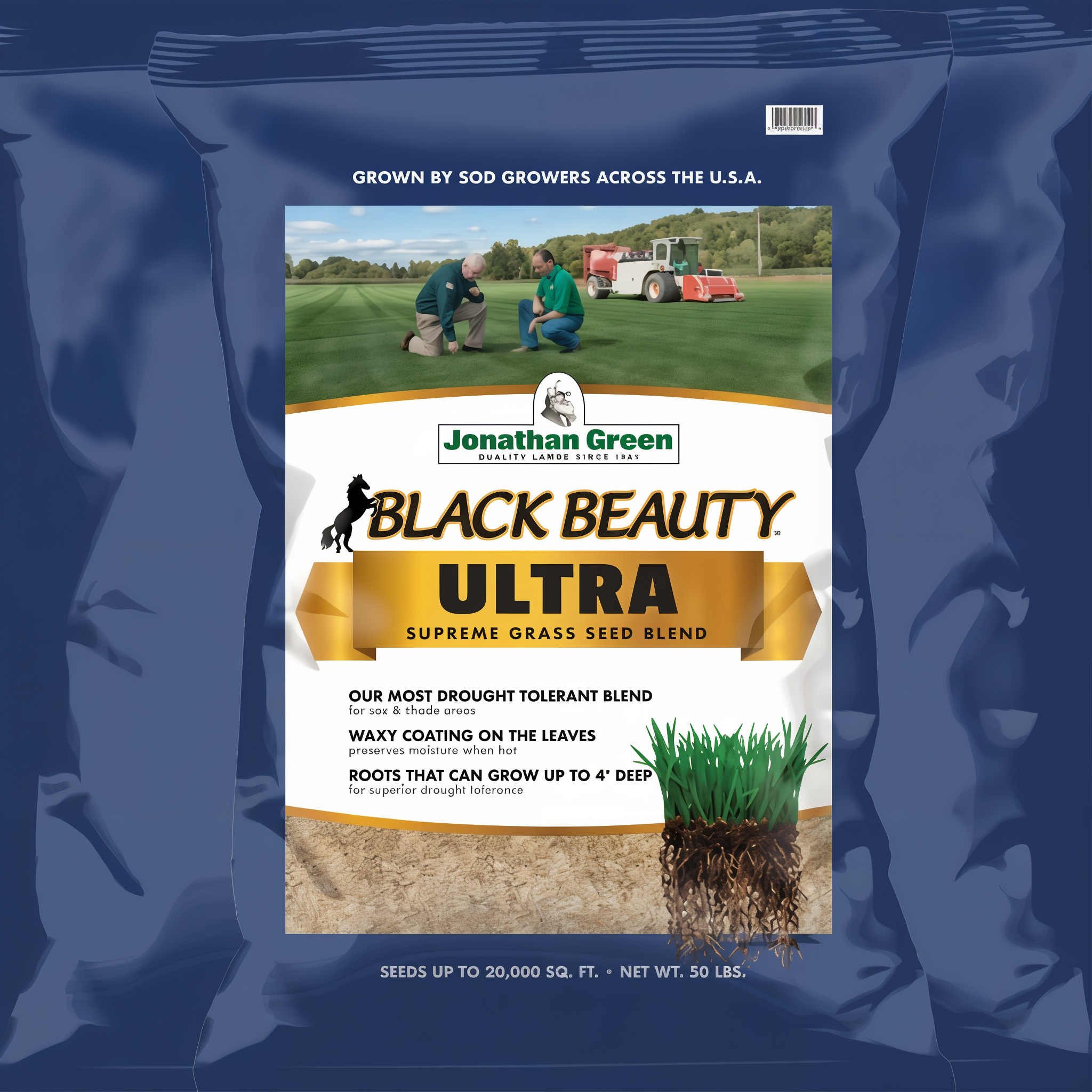 Jonathan Green Black Beauty Ultra Tall Fescue Grass Seed, 50 lb bag