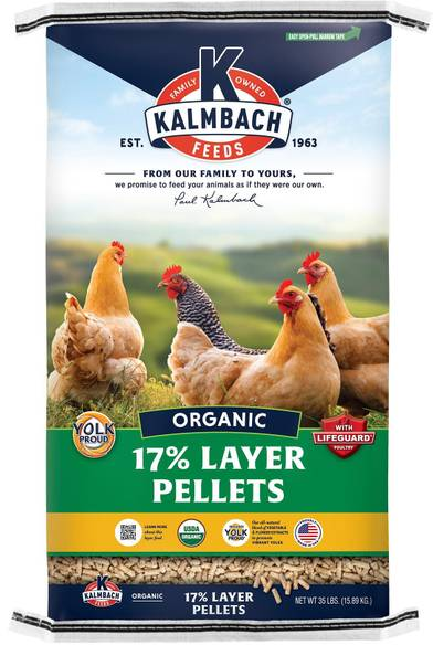 Kalmbach Feeds 17% Organic Layer Pellet
