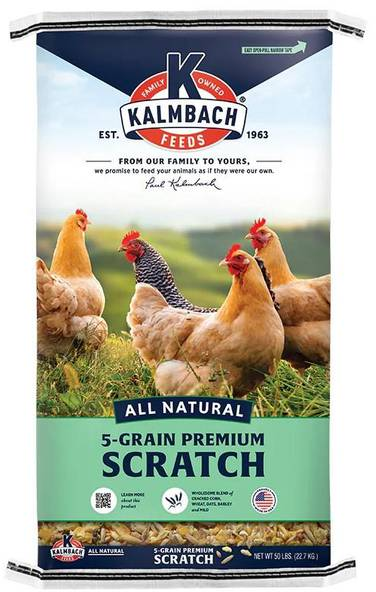 Kalmbach Feeds All Natural 5 Grain Premium Scratch for Chickens