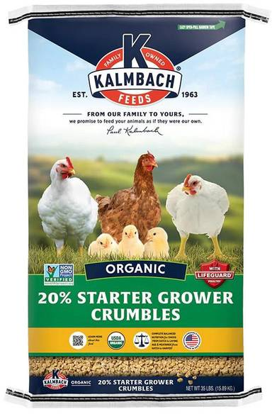 Kalmbach Feeds Organic Chick and Meatbird Starter Grower Crumble