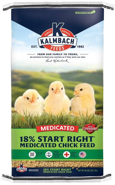 Kalmbach Feeds Start Right Medicated Chick Feed