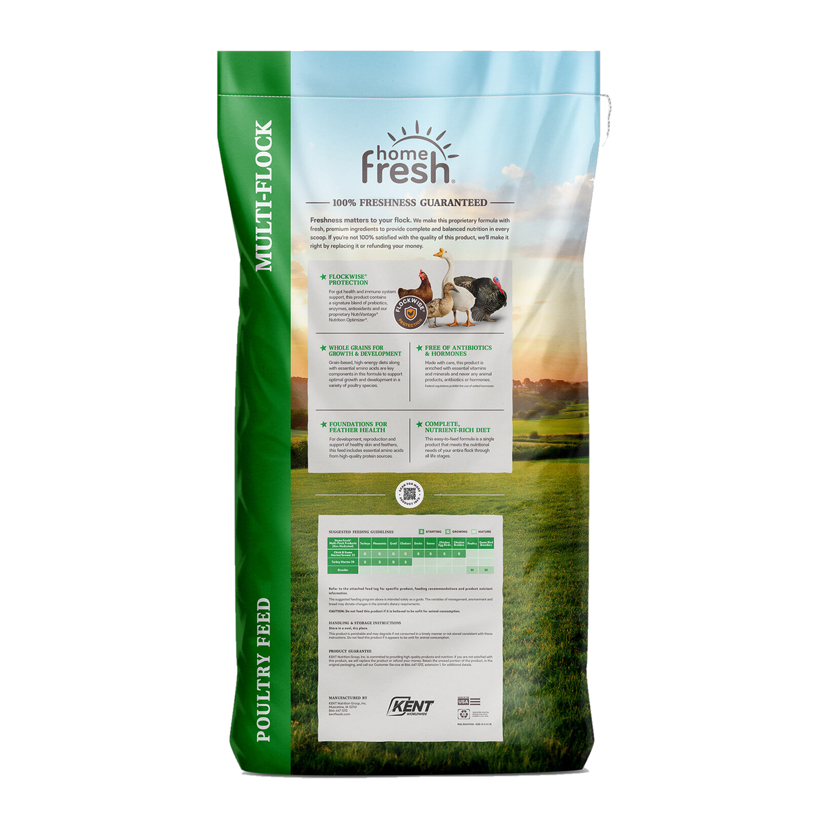 Kent Home Fresh Multi-Flock Chick N Game Starter/Grower Crumble 25 lb -- product image