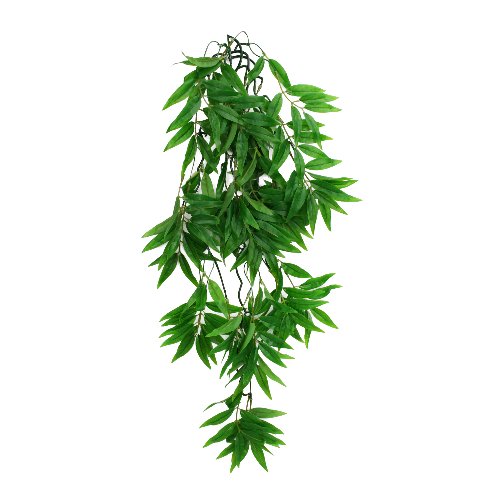 Komodo Bamboo Climbing Plant front view -- 24 inch artificial hanging bamboo vine for terrariums