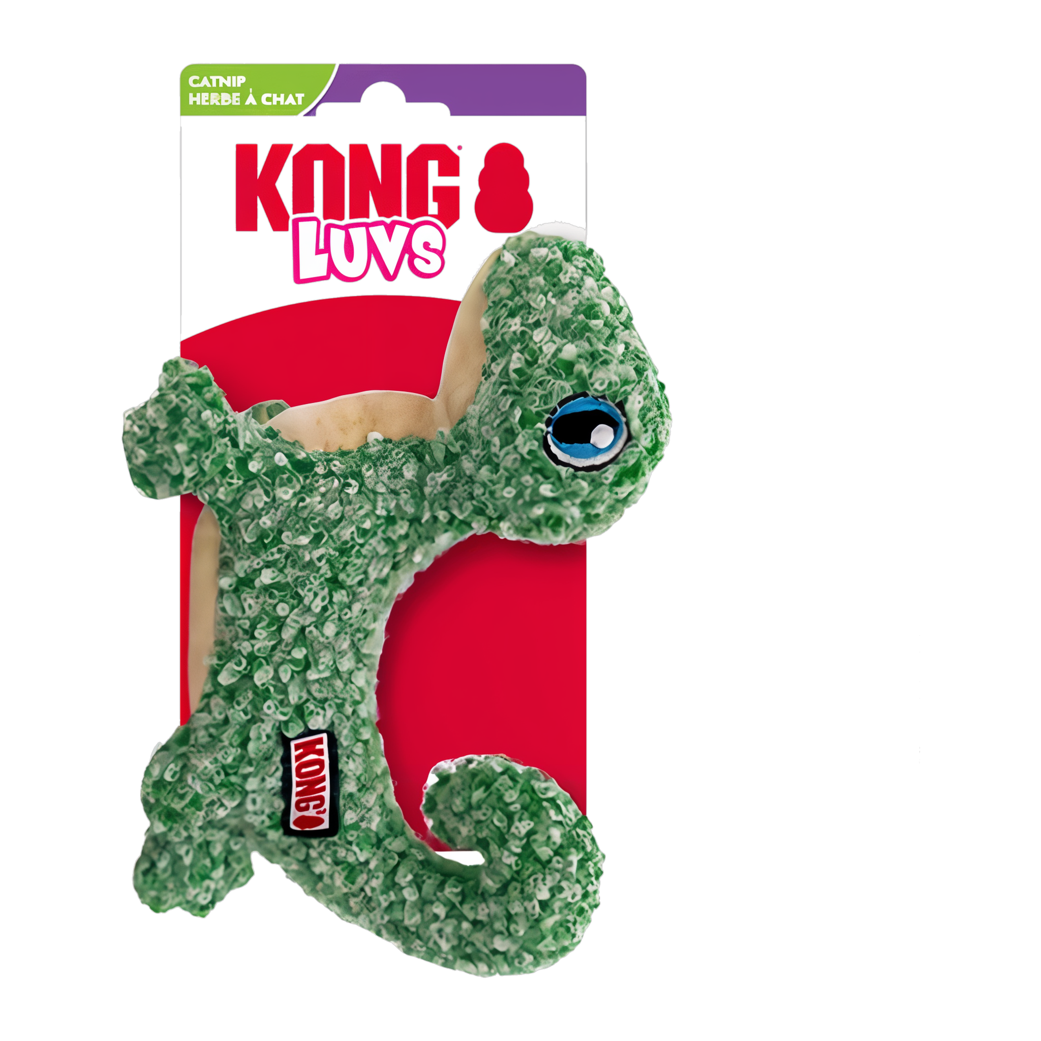 KONG Cat Luvs Lizard cat toy in retail packaging