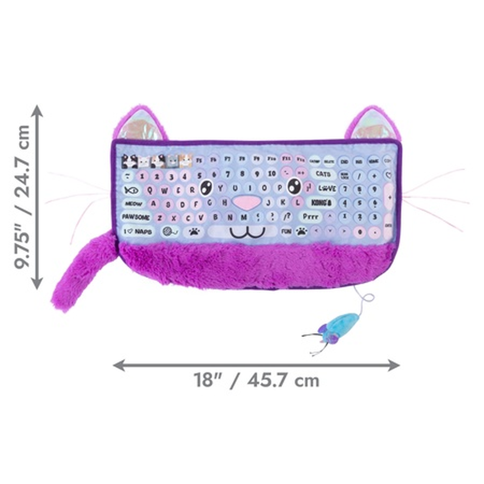 KONG Comfort Key Play Mat dimensions 18 inches by 9.75 inches