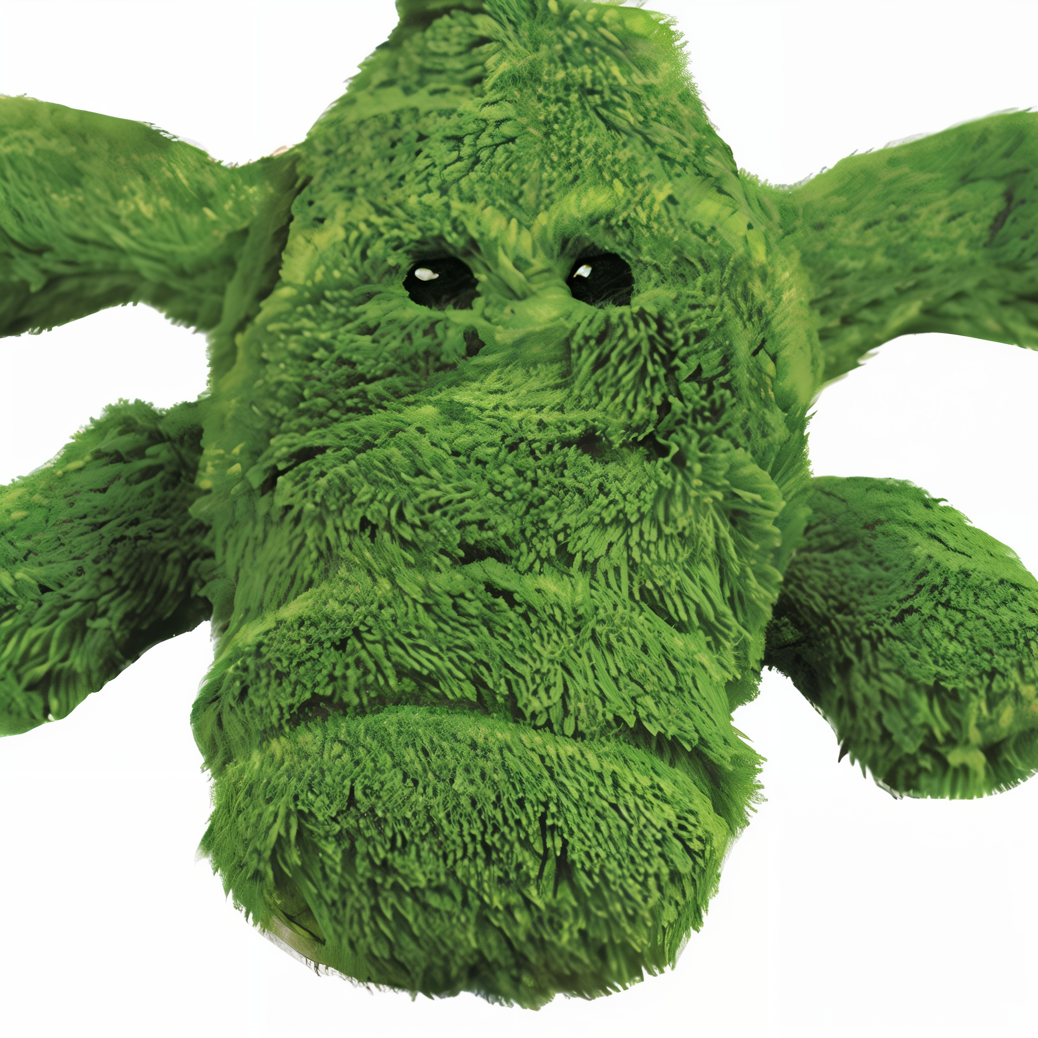 Close-up of the KONG Cozie Ali Alligator plush fabric texture