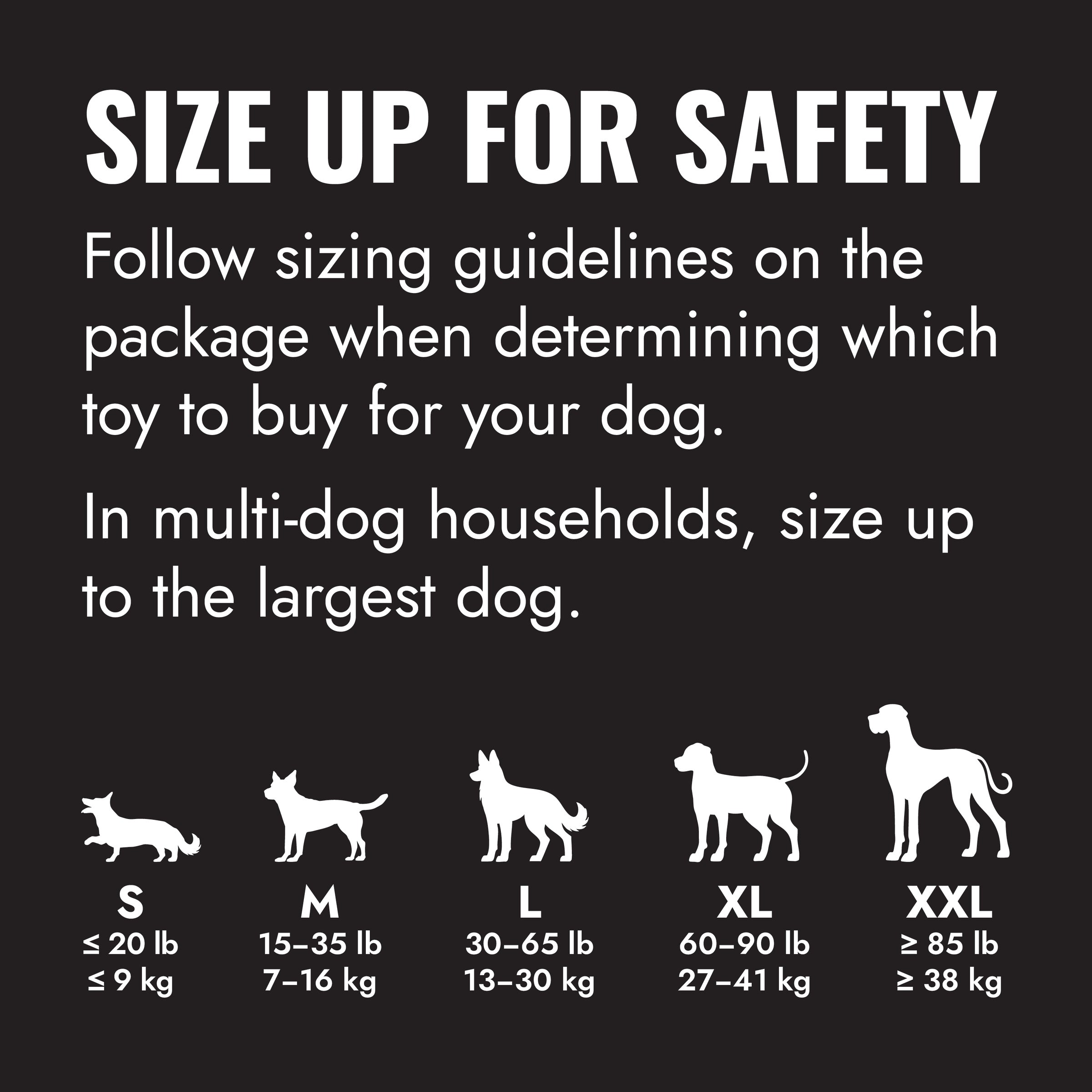 KONG Extreme size up for safety sizing guide