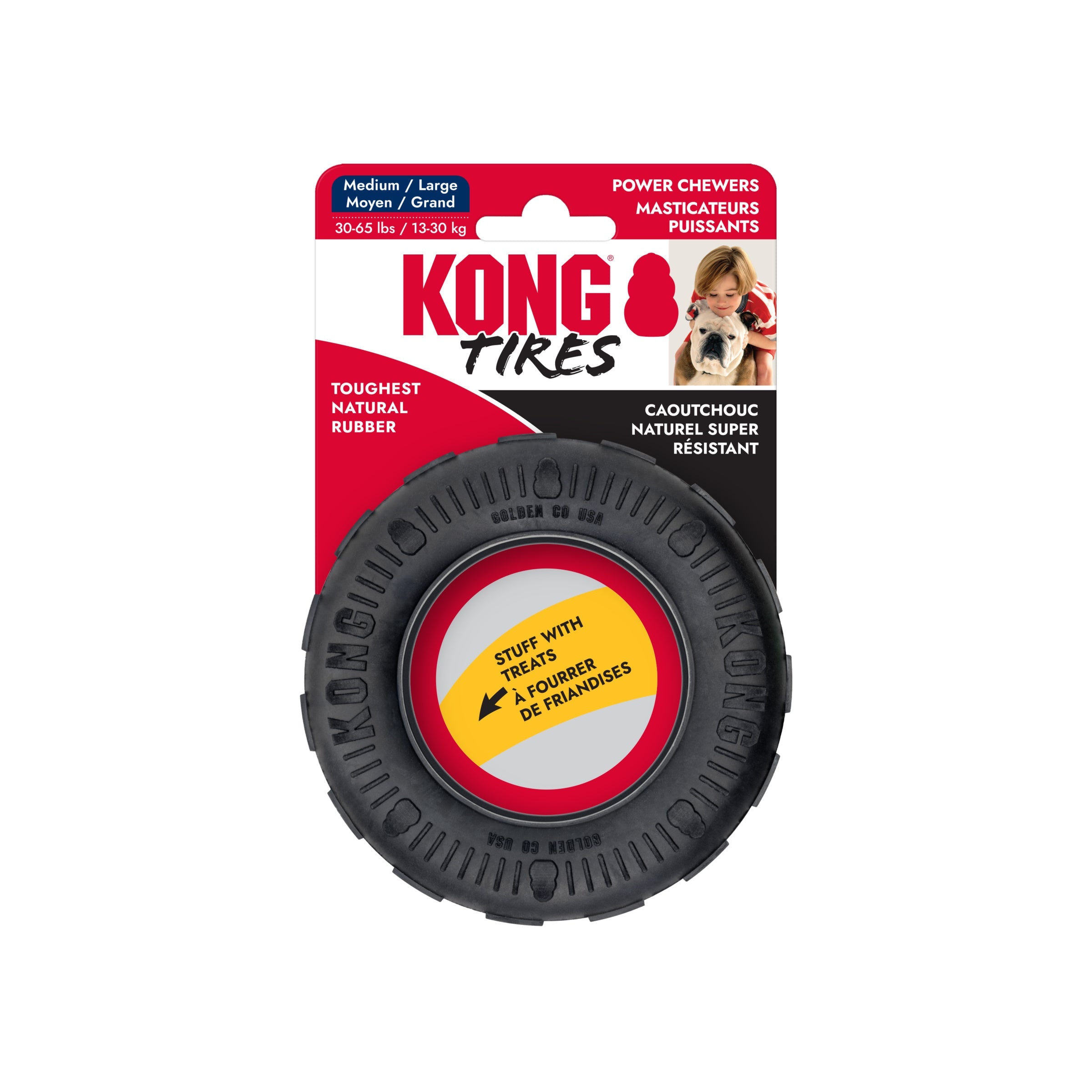 KONG Tires Medium/Large retail packaging