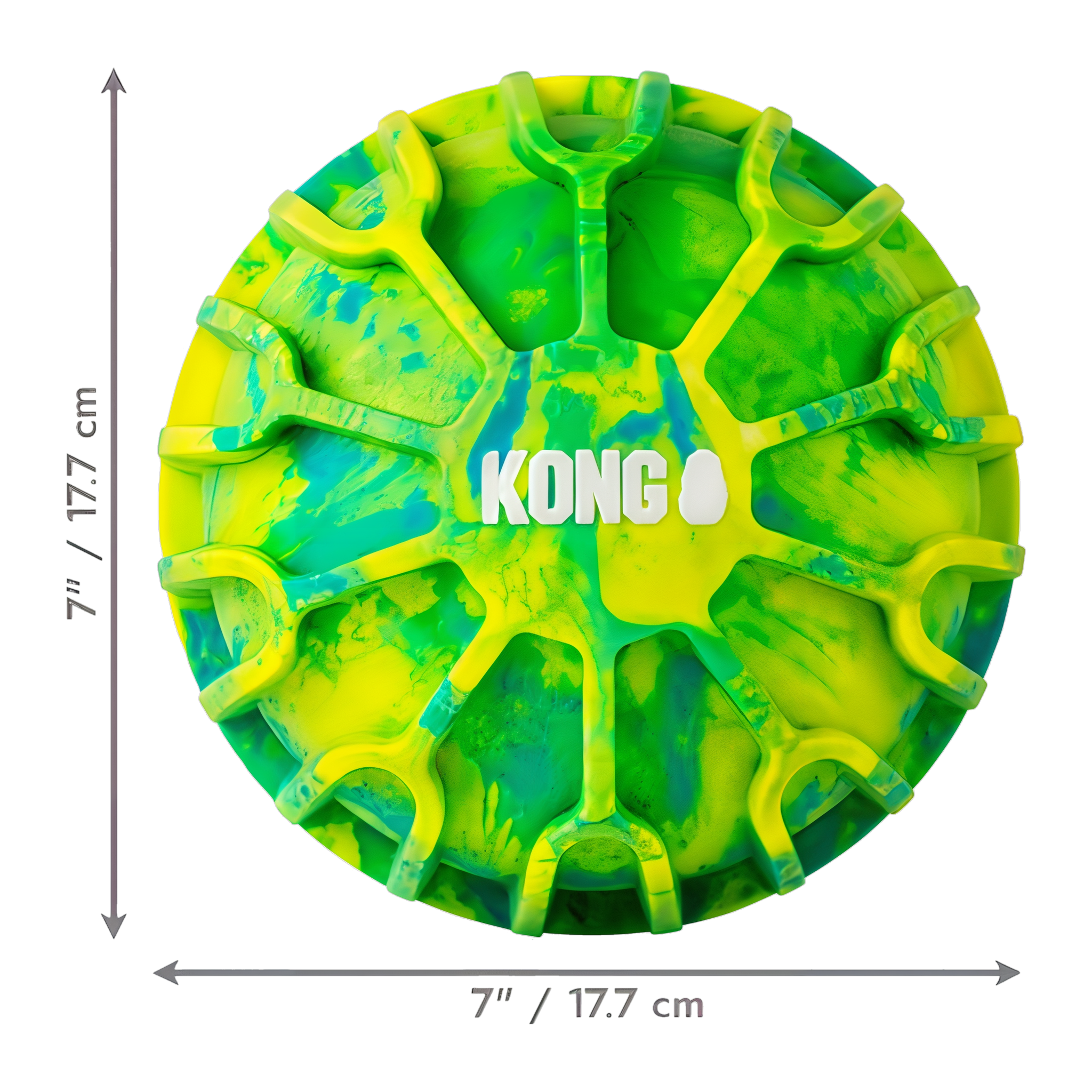 KONG Flexball Sport Ball dimensions 7 inches / 17.7 cm