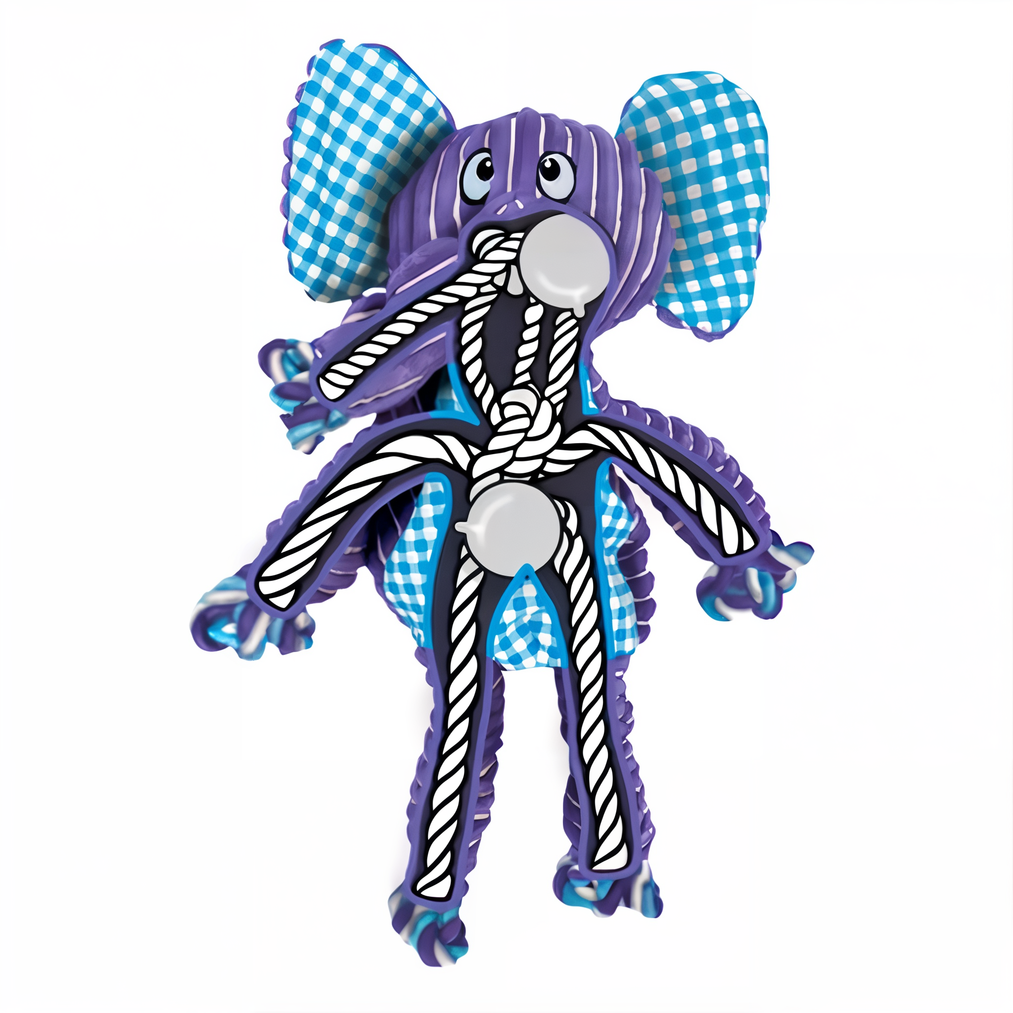 Internal knotted rope skeleton of the KONG Floppy Knots Elephant