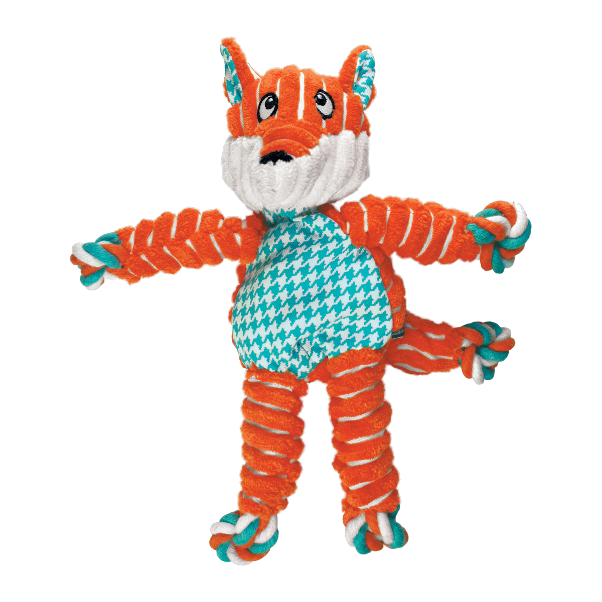 KONG Floppy Knots Fox Dog Toy, medium/large size