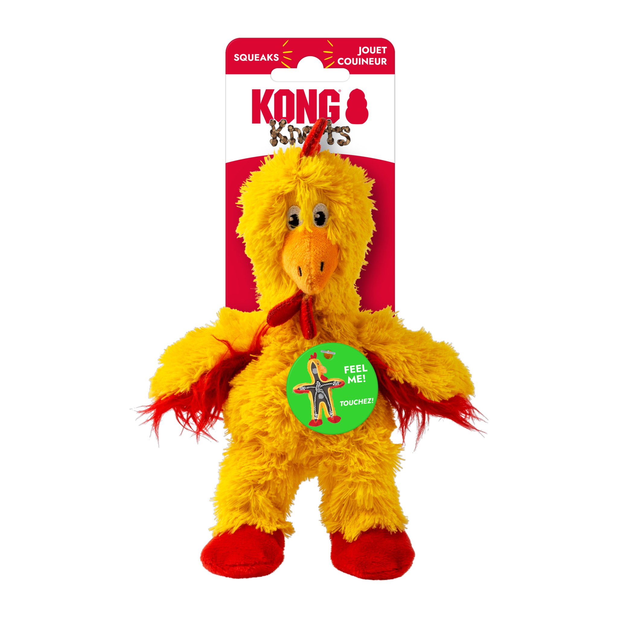 KONG Knots Chicken Small dog toy on its retail card