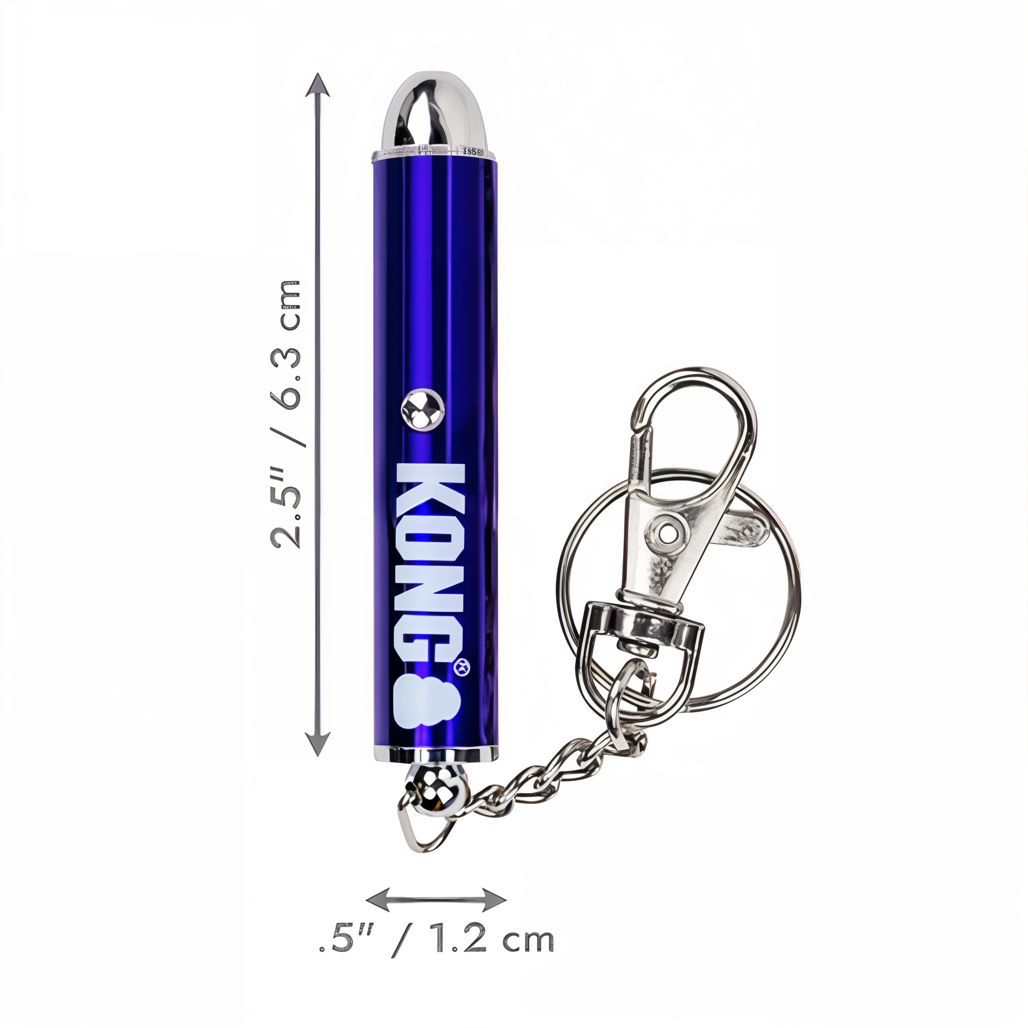 KONG Laser Pointer dimensions 2.5 inches by half inch