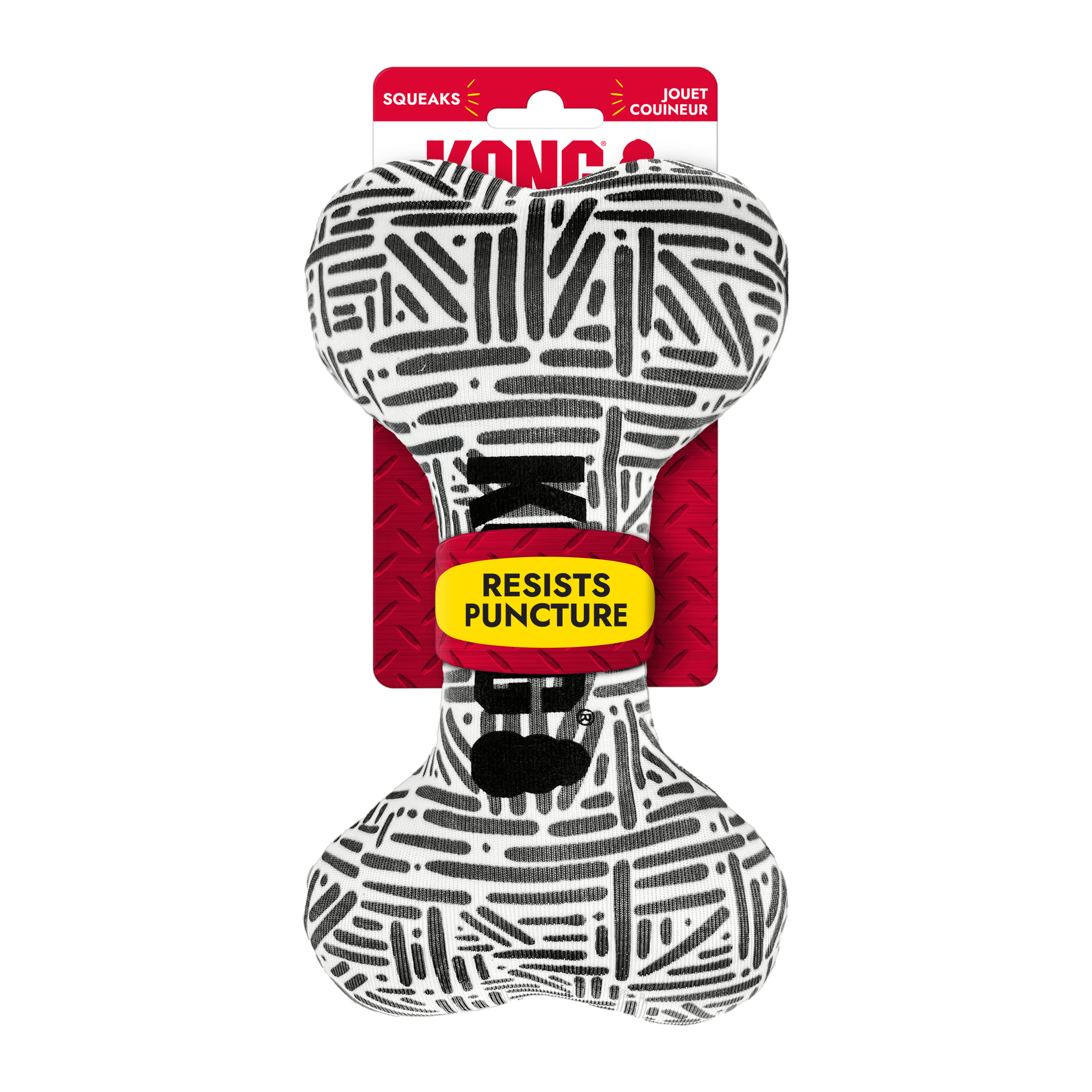 KONG Maxx Bone packaging with resists puncture badge