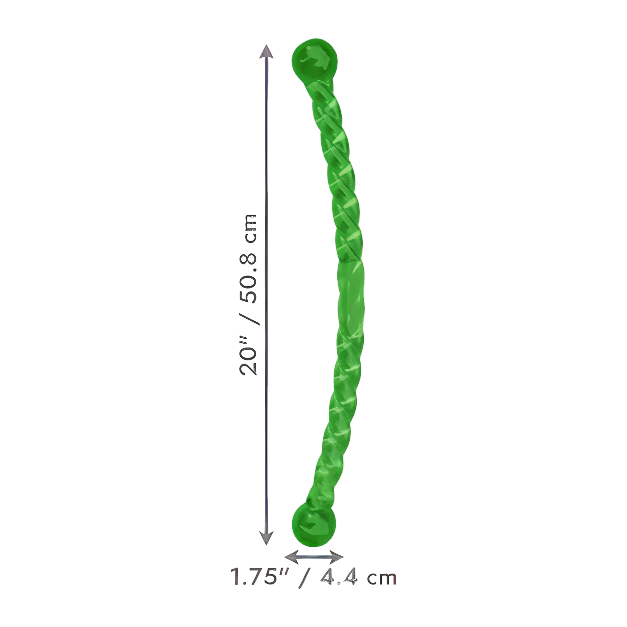KONG SafeStix medium dimensions: 20 inches long, 1.75 inch diameter