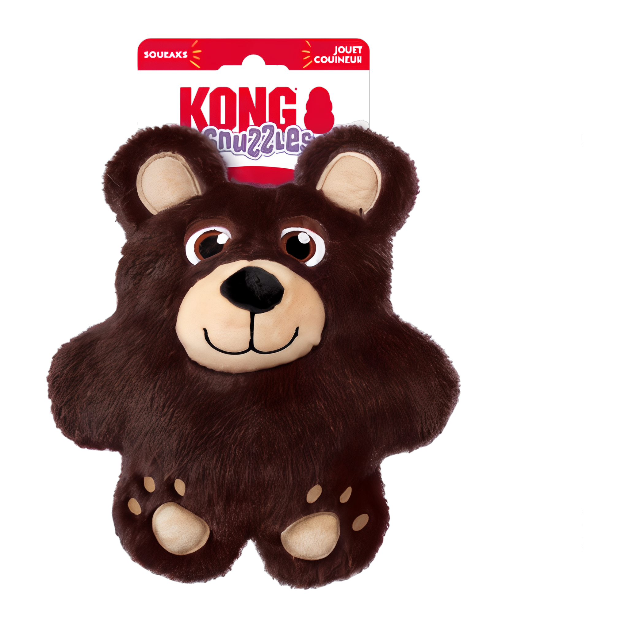 KONG Snuzzles Bear Dog Toy retail package
