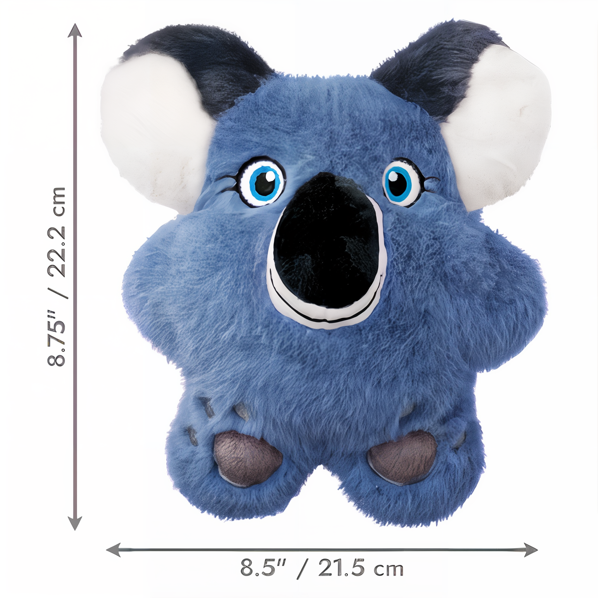 KONG Snuzzles Koala dimensions 8.5 by 8.75 inches