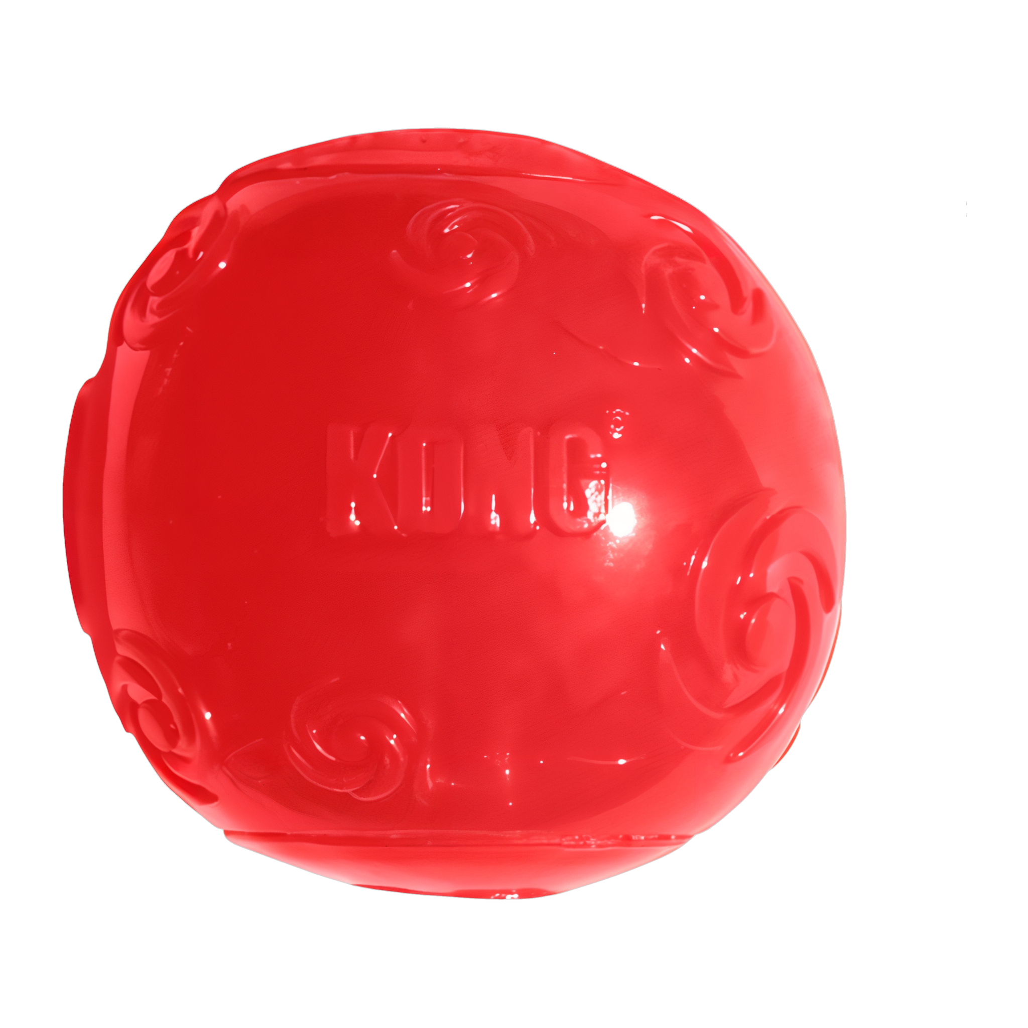 KONG Squeezz Ball Dog Toy in red